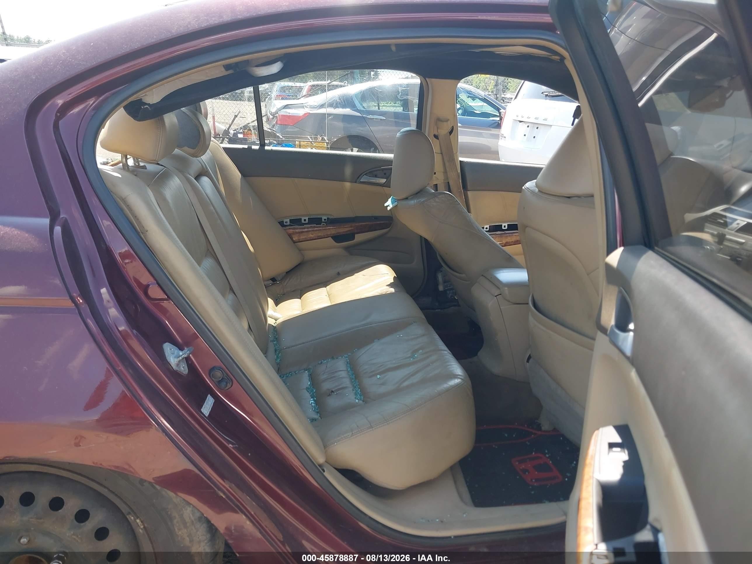 2009 Honda Accord 2.4 Ex-l Red vin: 1HGCP26899A073846