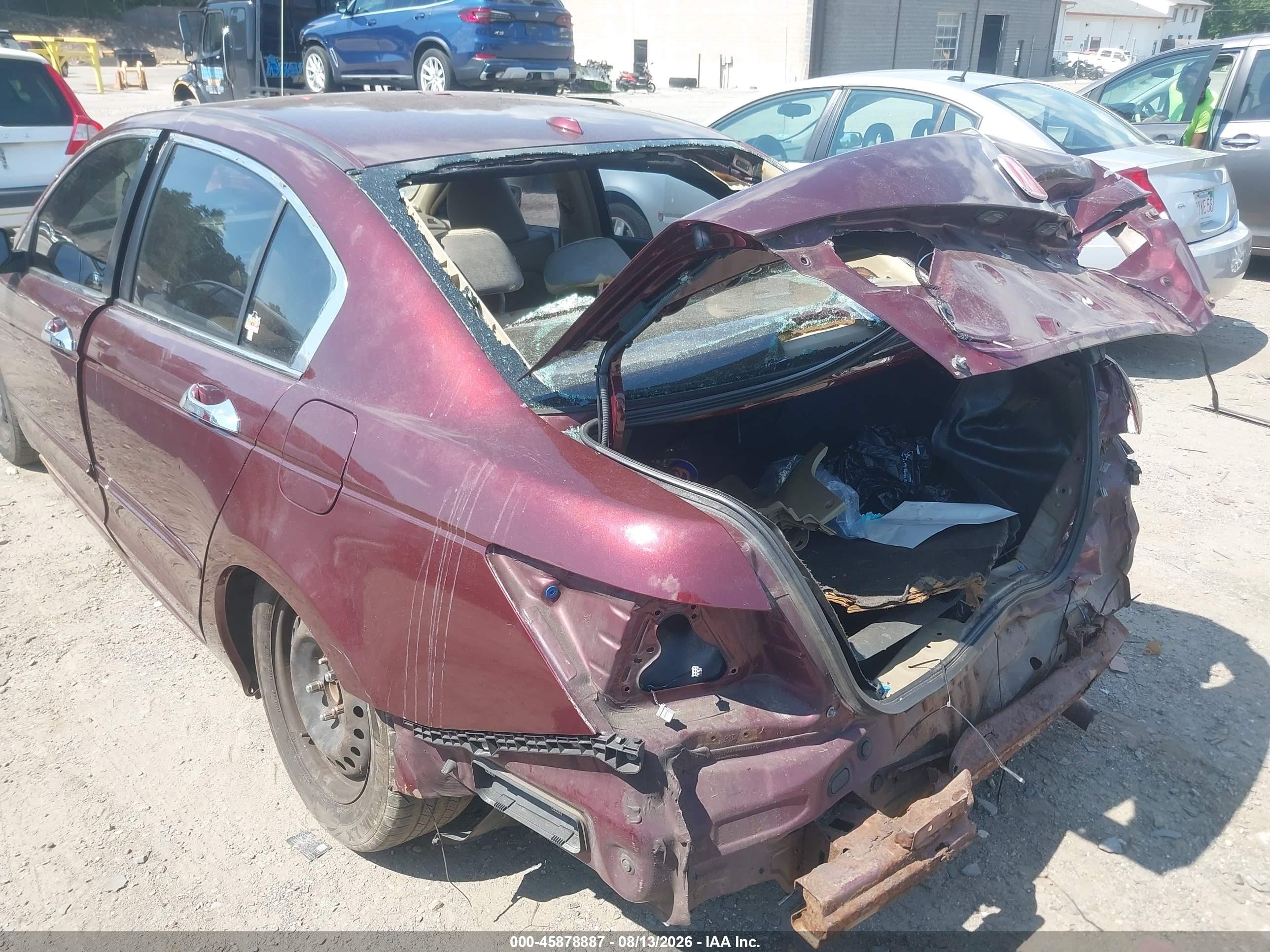 2009 Honda Accord 2.4 Ex-l Red vin: 1HGCP26899A073846
