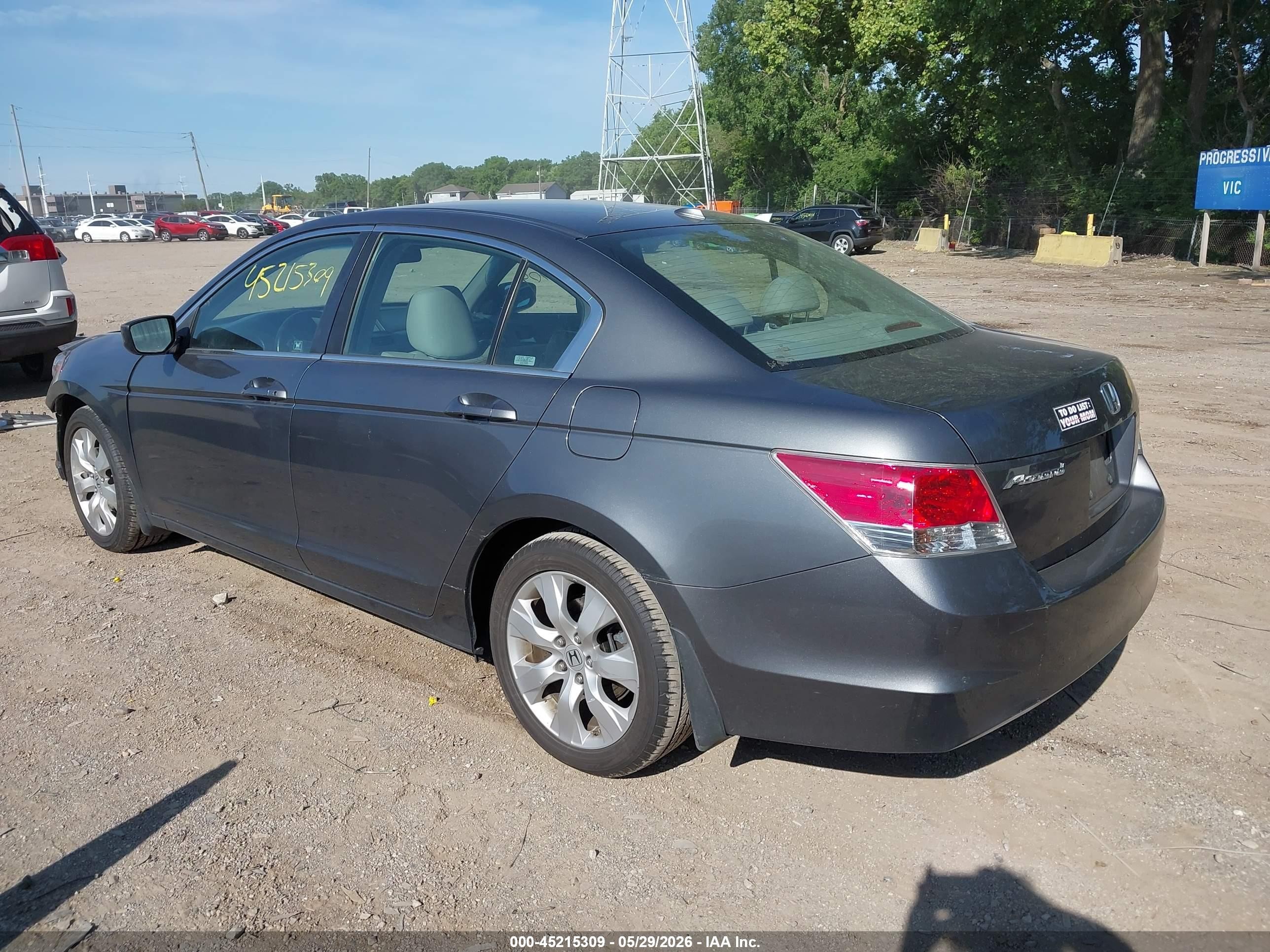 2009 Honda Accord 2.4 Ex-l Gray vin: 1HGCP26899A113567