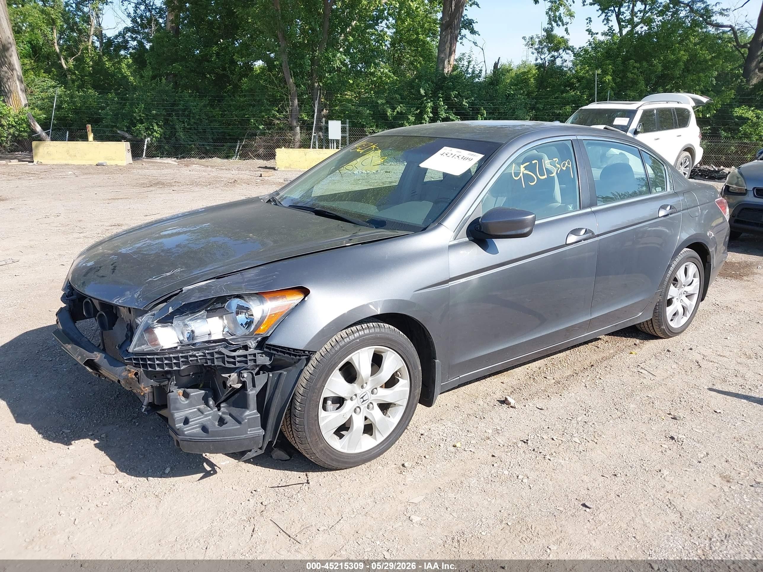 2009 Honda Accord 2.4 Ex-l Gray vin: 1HGCP26899A113567