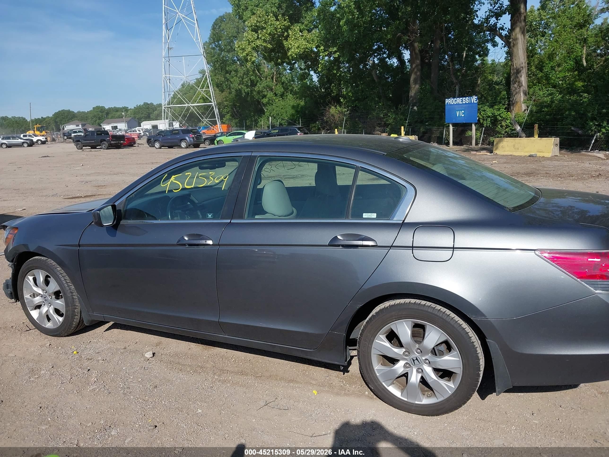 2009 Honda Accord 2.4 Ex-l Gray vin: 1HGCP26899A113567