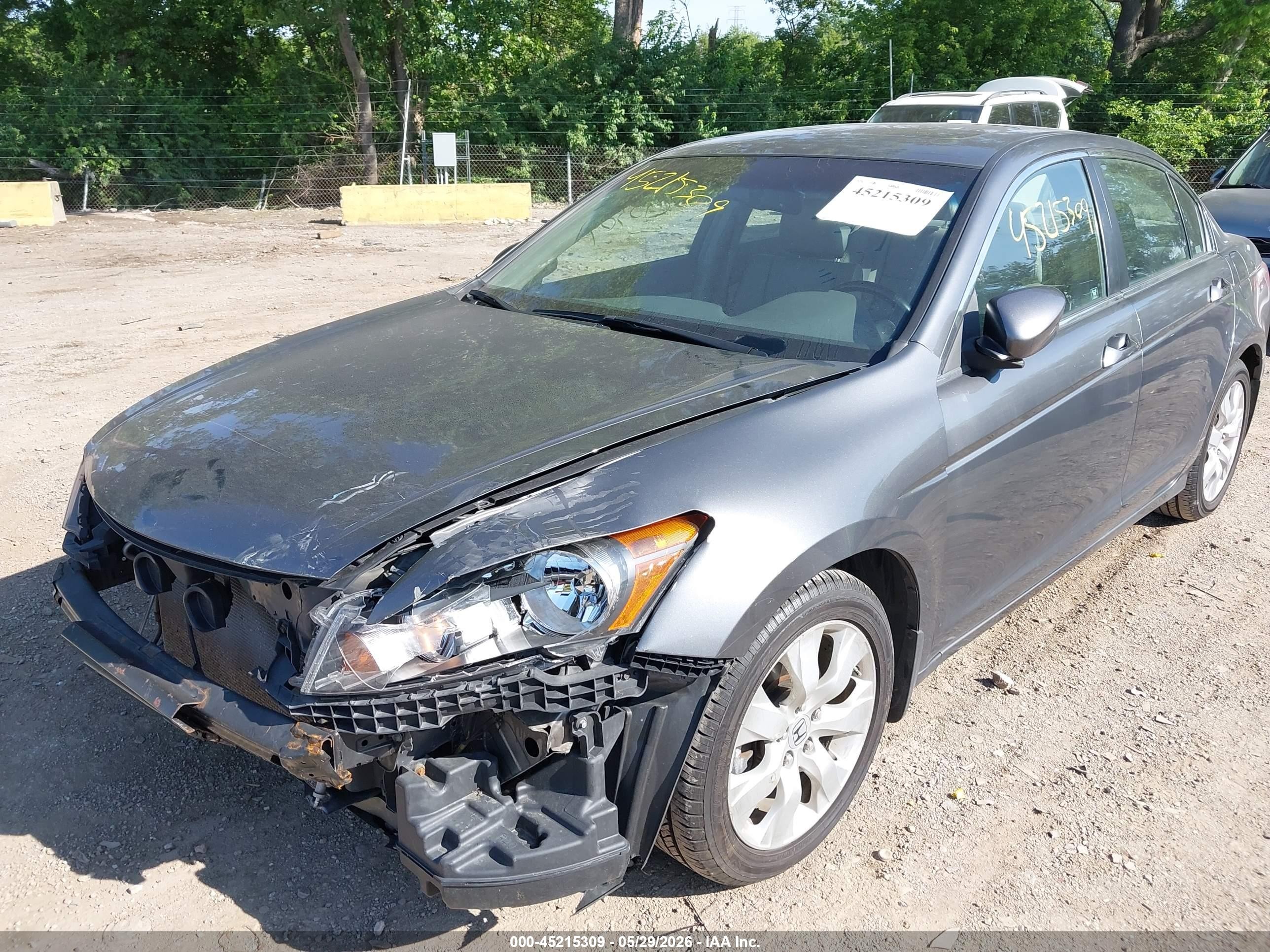 2009 Honda Accord 2.4 Ex-l Gray vin: 1HGCP26899A113567