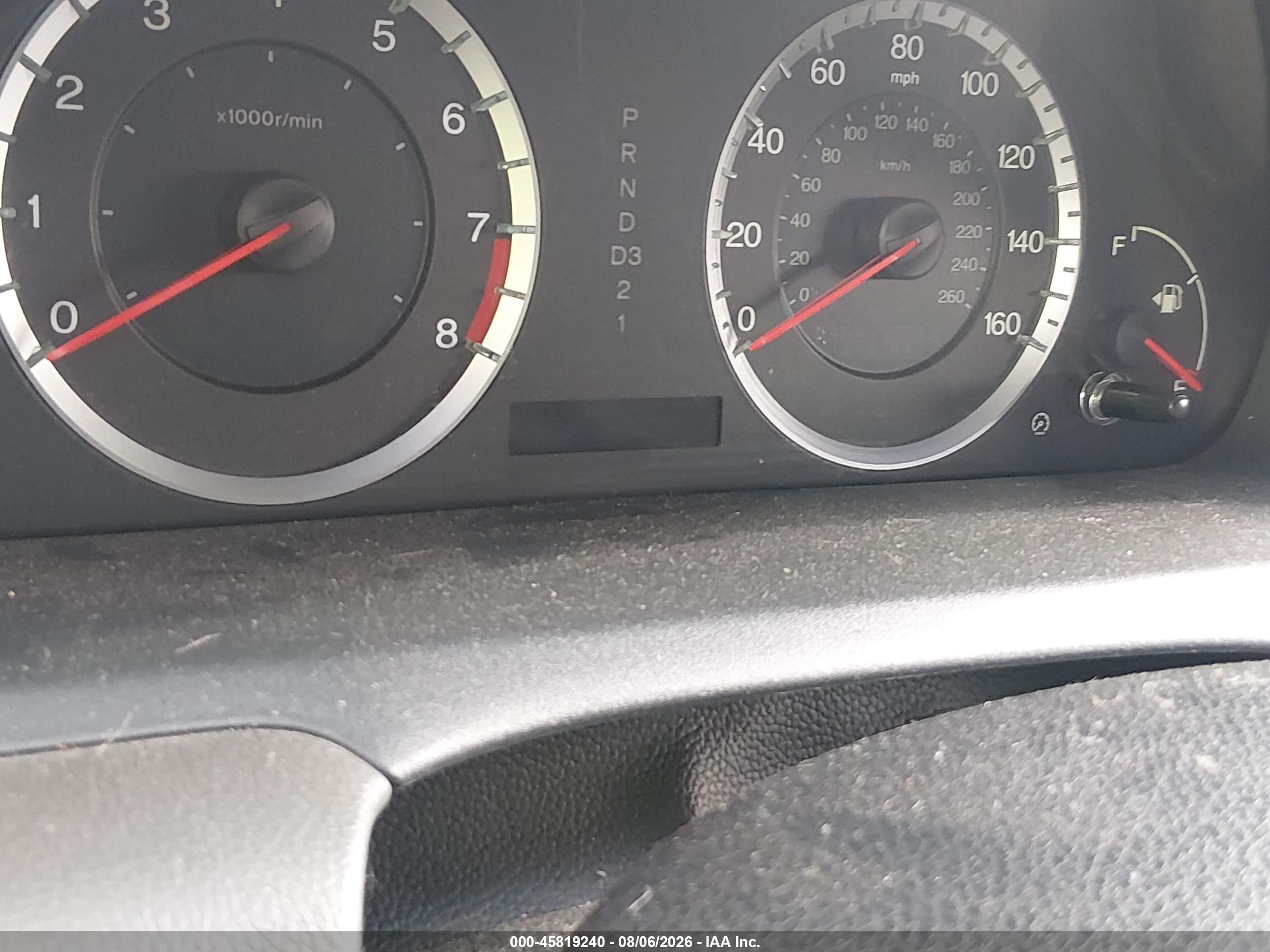 2009 Honda Accord 2.4 Ex-l Blue vin: 1HGCP26899A115982