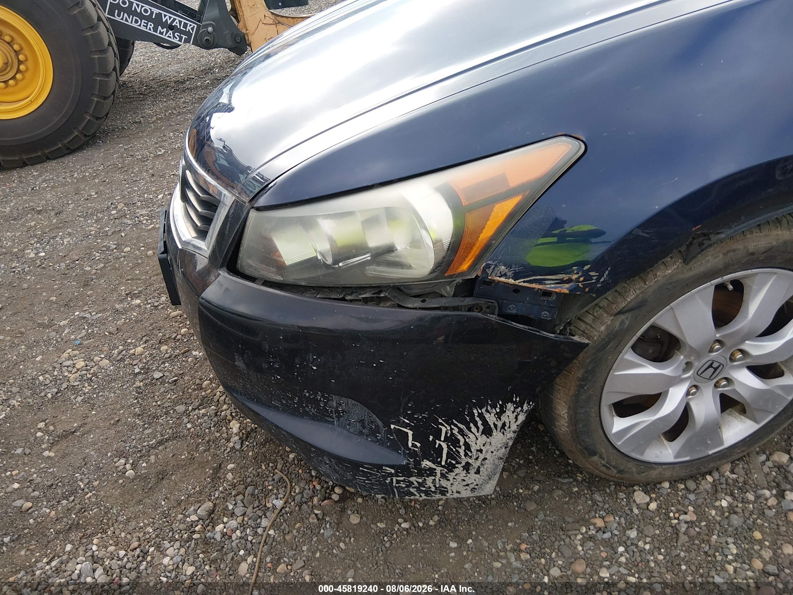 2009 Honda Accord 2.4 Ex-l Blue vin: 1HGCP26899A115982