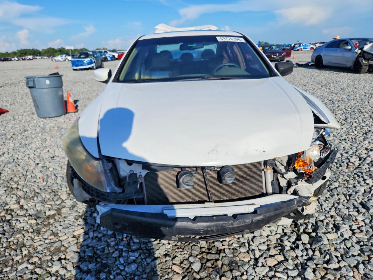 2009 Honda Accord Exl White vin: 1HGCP26899A119076