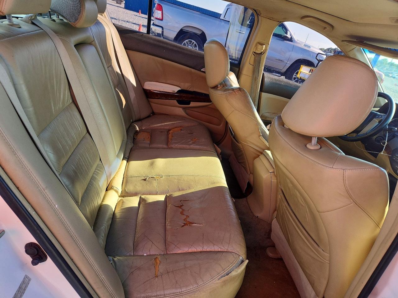 2009 Honda Accord Exl White vin: 1HGCP26899A119076