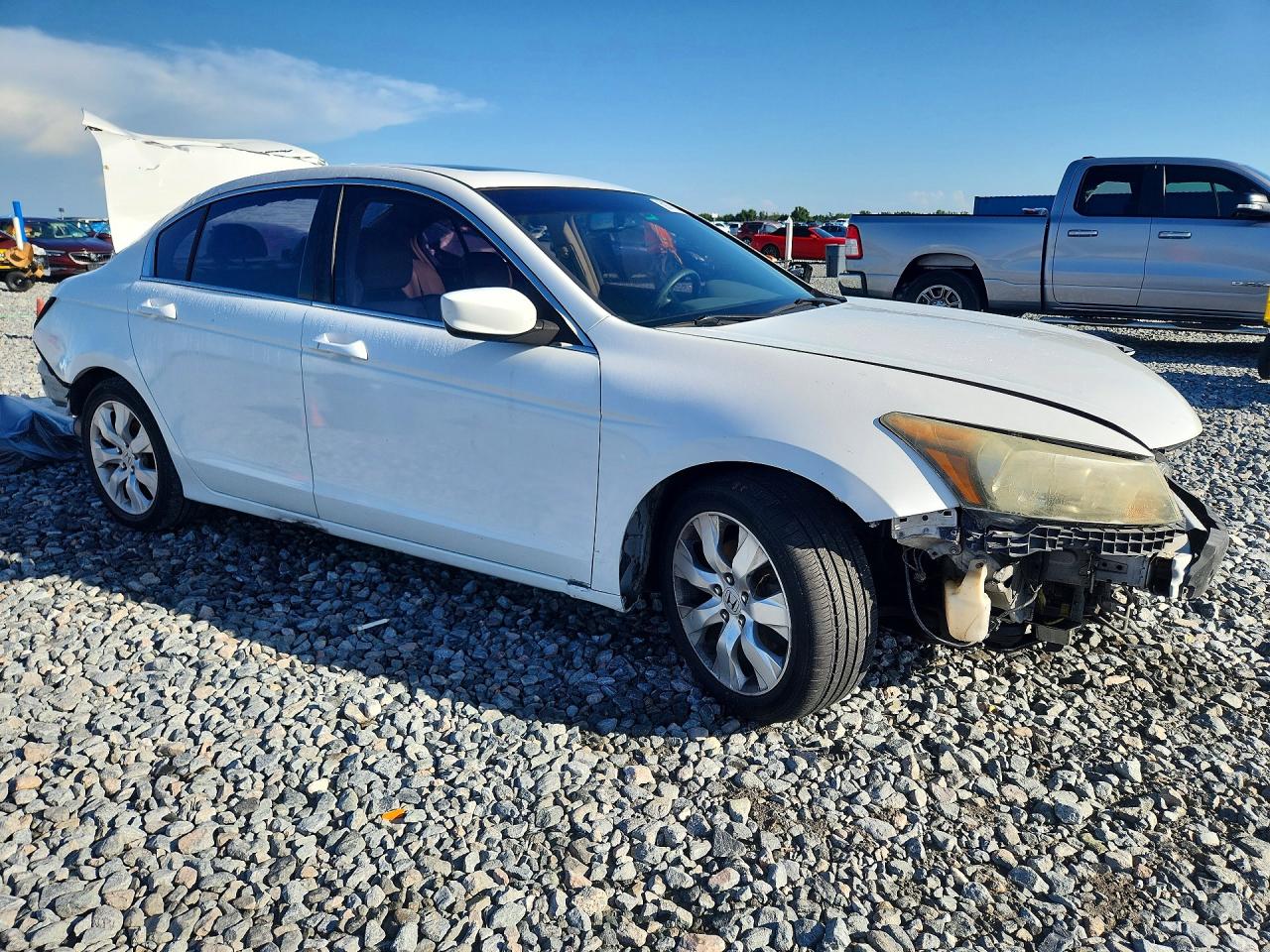 2009 Honda Accord Exl White vin: 1HGCP26899A119076