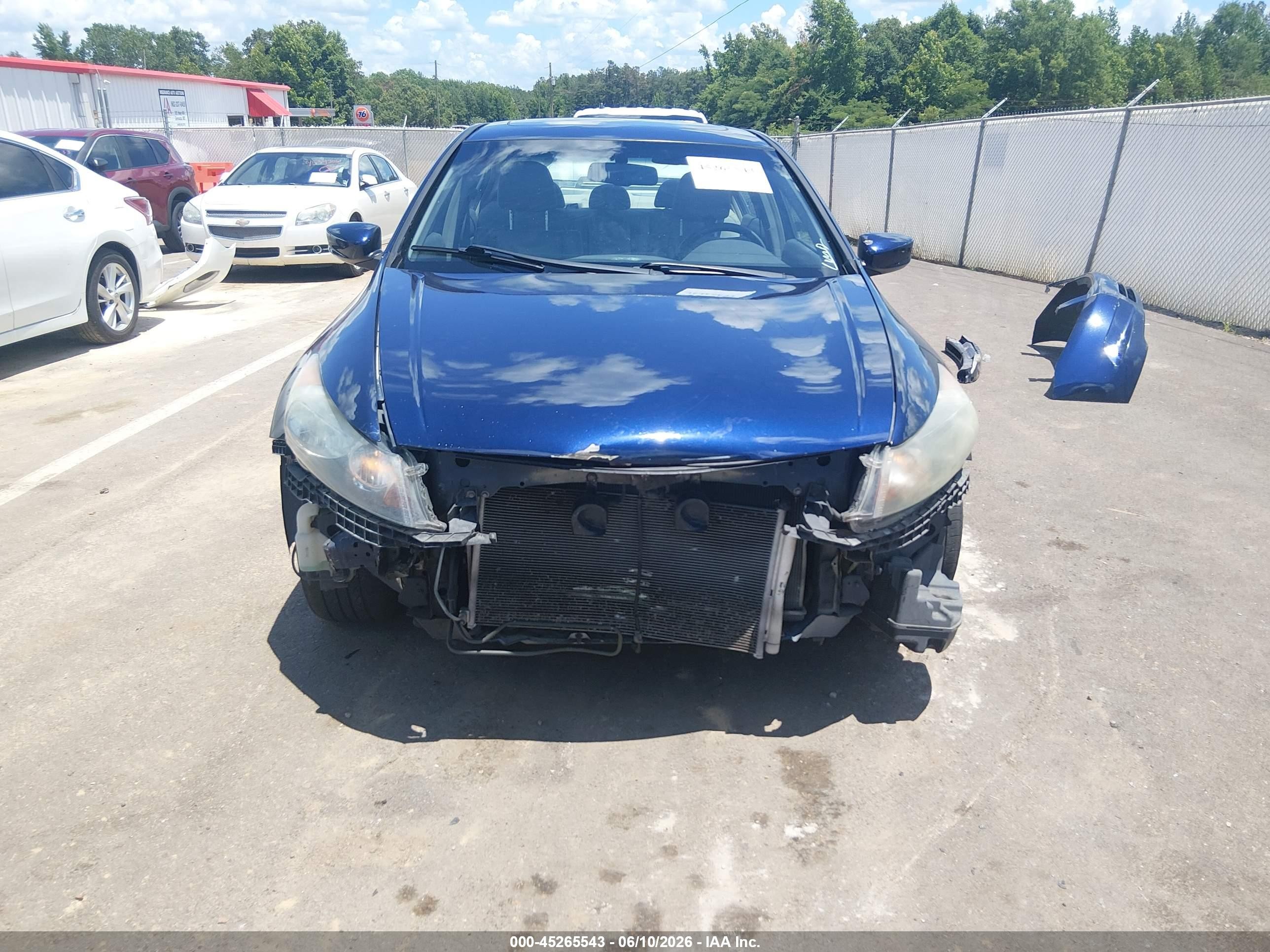 2009 Honda Accord 2.4 Ex-l Blue vin: 1HGCP26899A143328