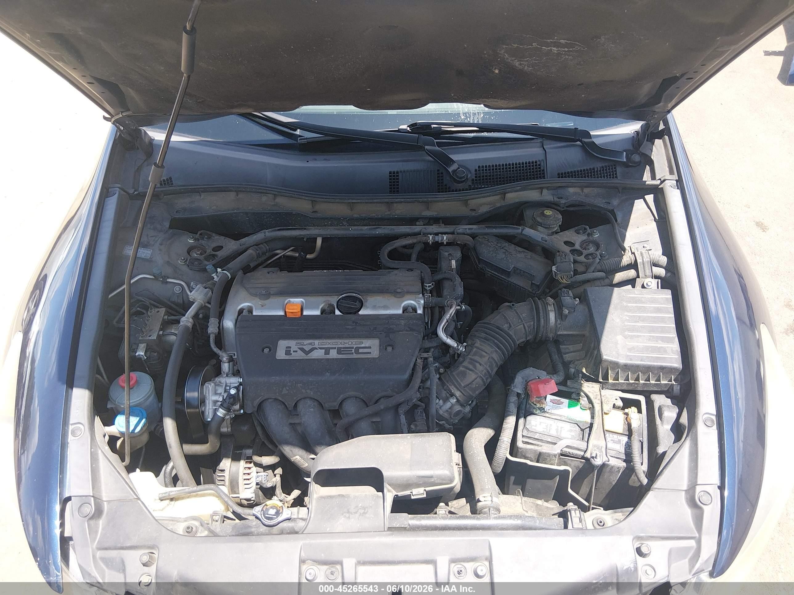 2009 Honda Accord 2.4 Ex-l Blue vin: 1HGCP26899A143328