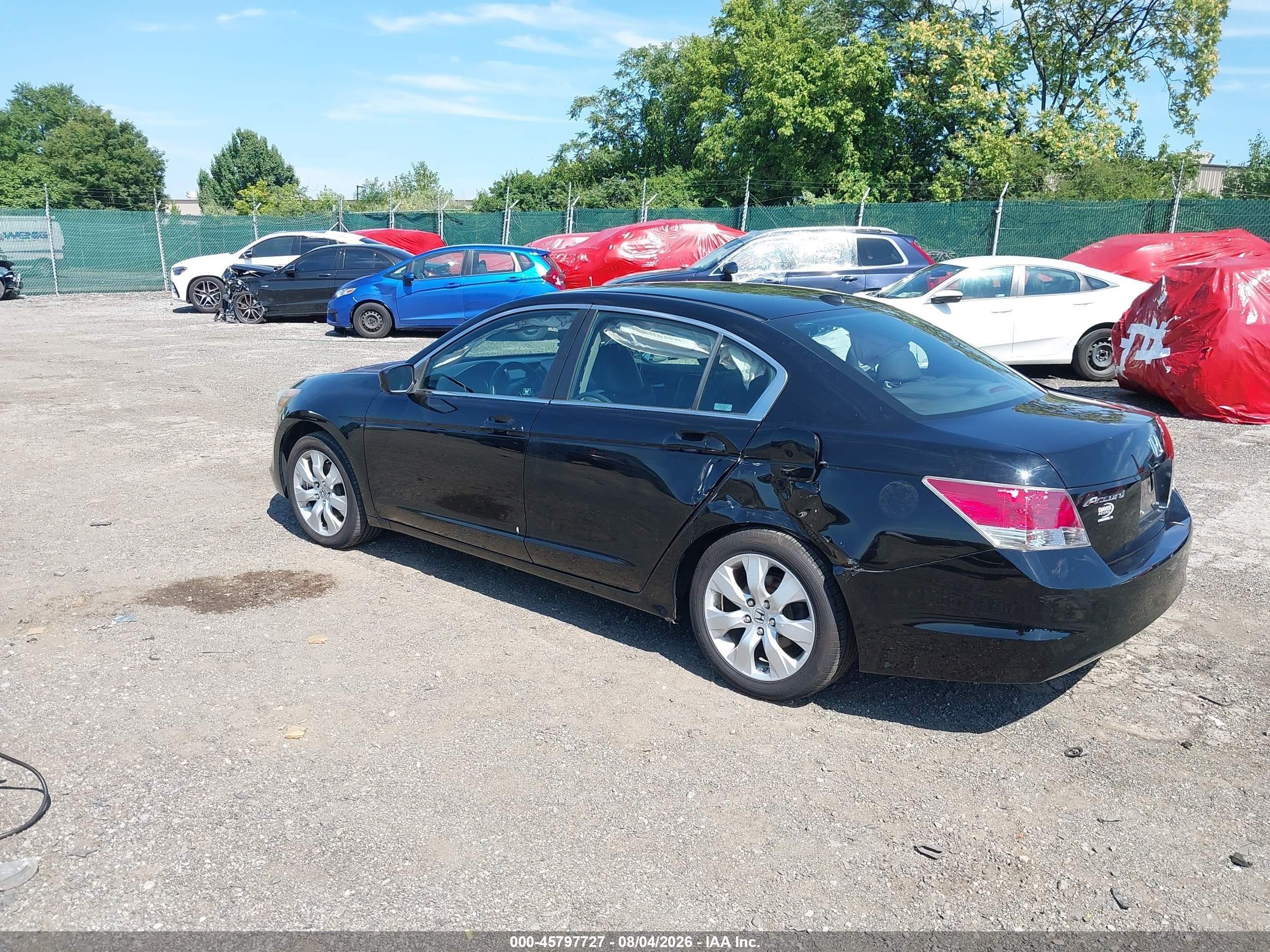 2009 Honda Accord 2.4 Ex-l Black vin: 1HGCP26899A168875