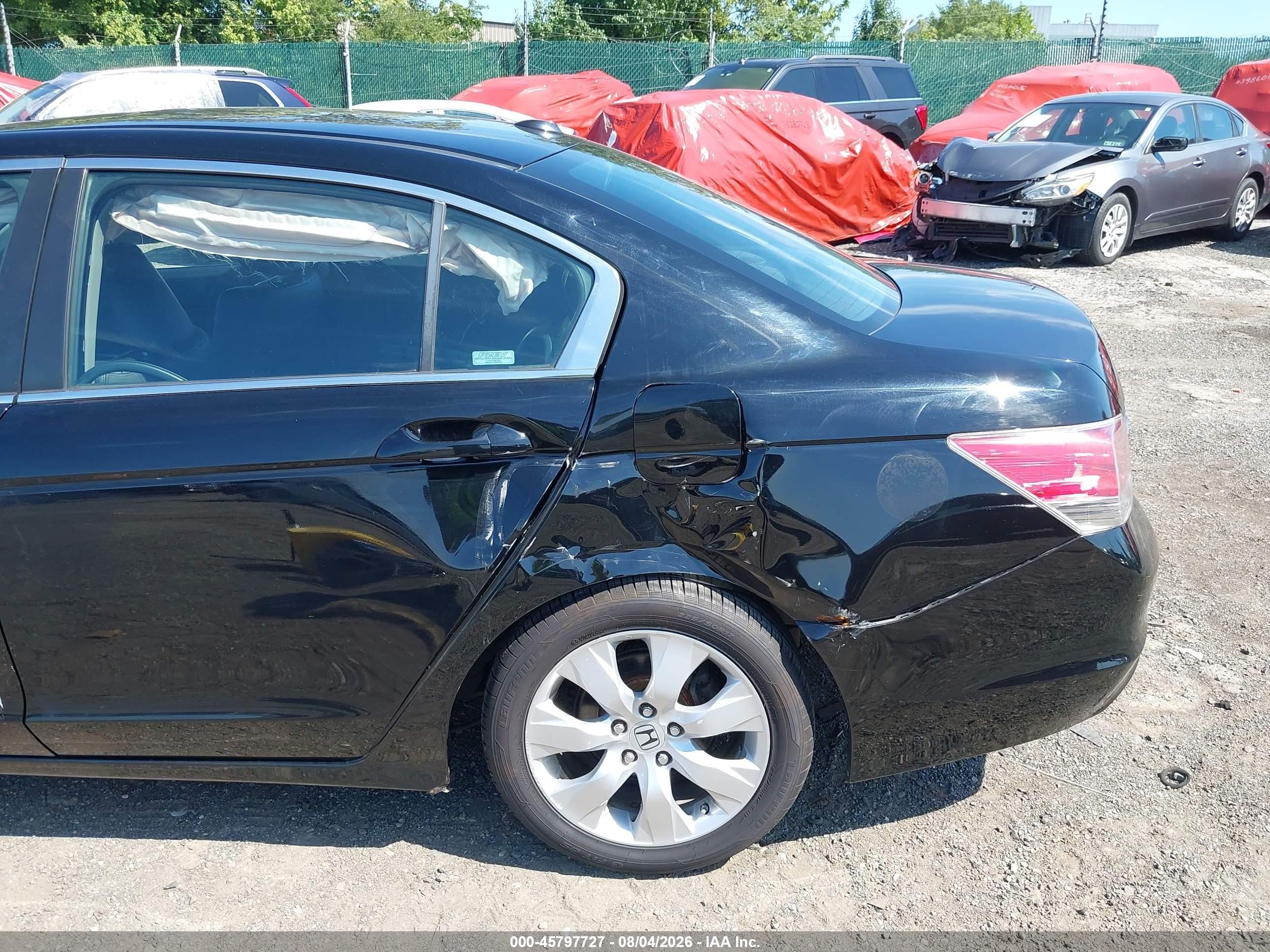 2009 Honda Accord 2.4 Ex-l Black vin: 1HGCP26899A168875
