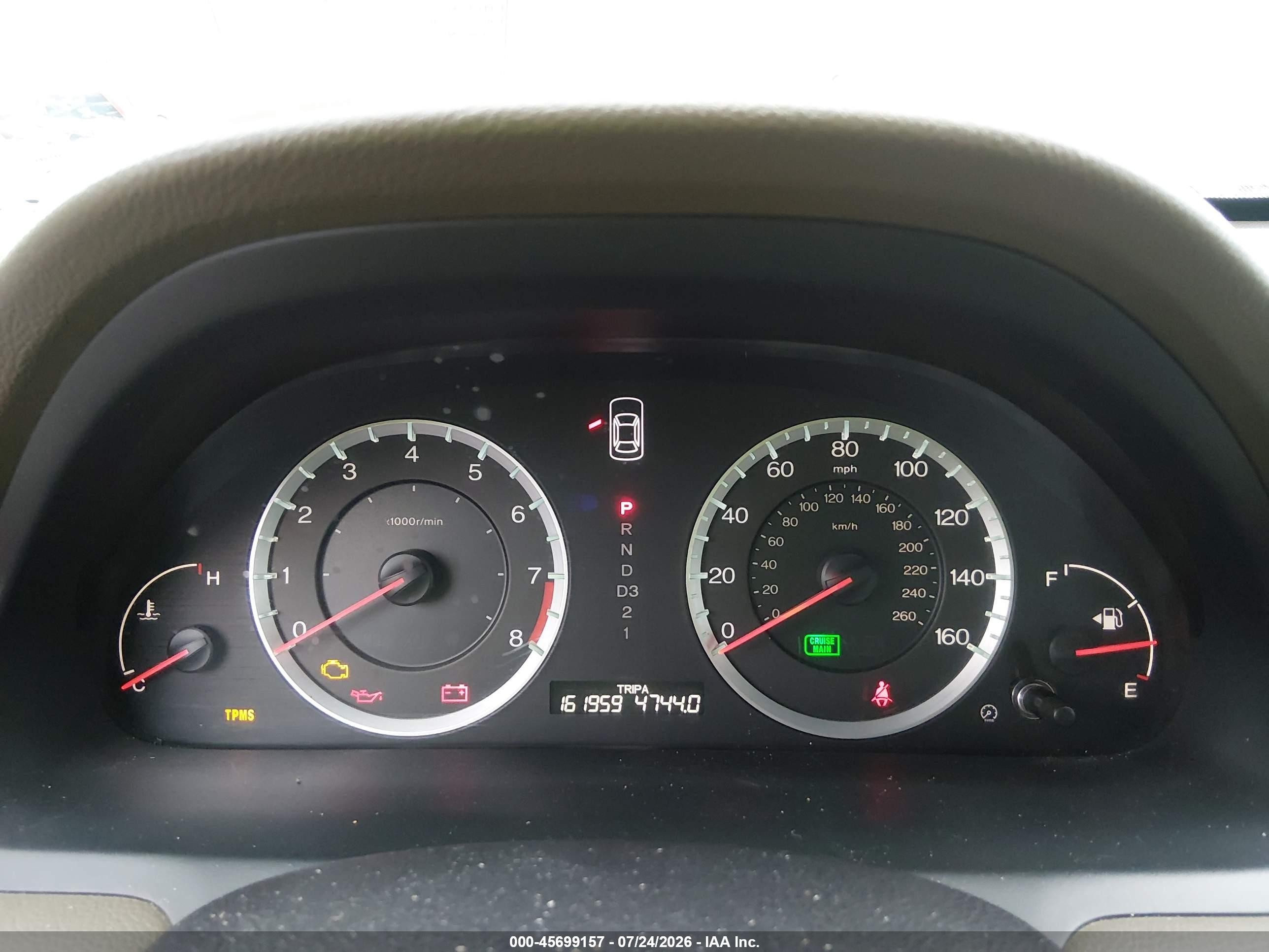 2008 Honda Accord 2.4 Ex-l Tan vin: 1HGCP268X8A006588