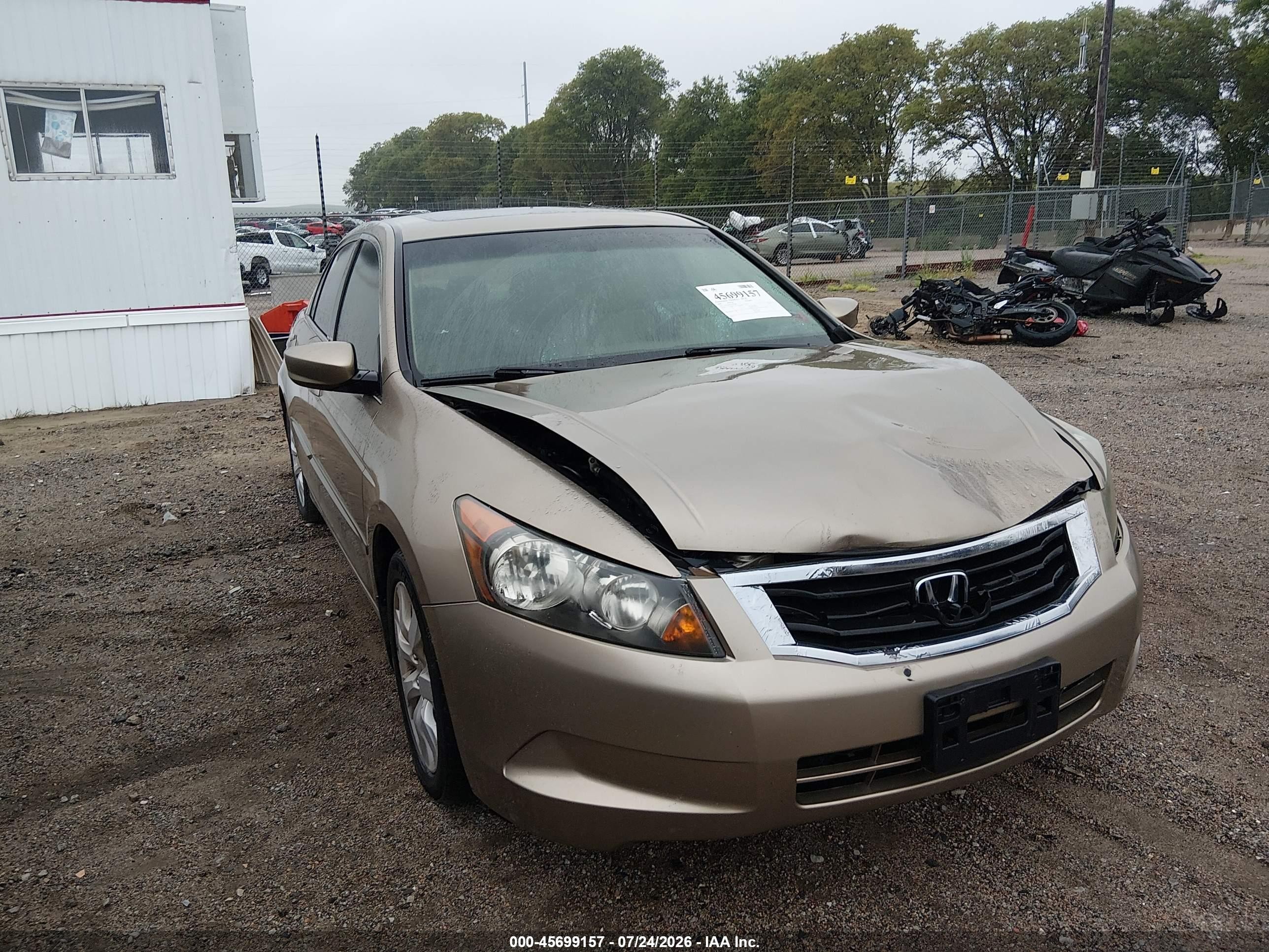 2008 Honda Accord 2.4 Ex-l Tan vin: 1HGCP268X8A006588