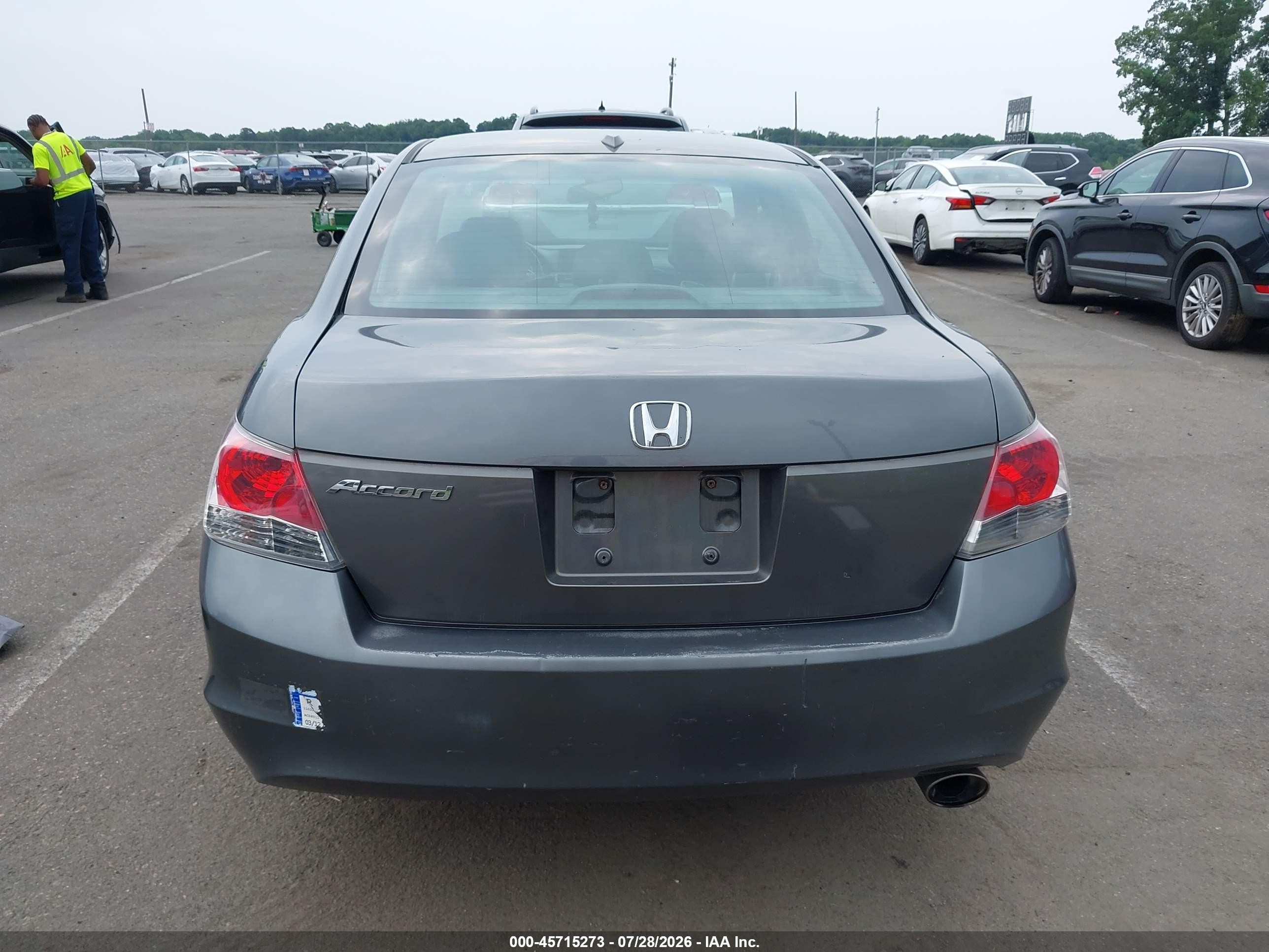 2008 Honda Accord 2.4 Ex-l Gray vin: 1HGCP268X8A018045
