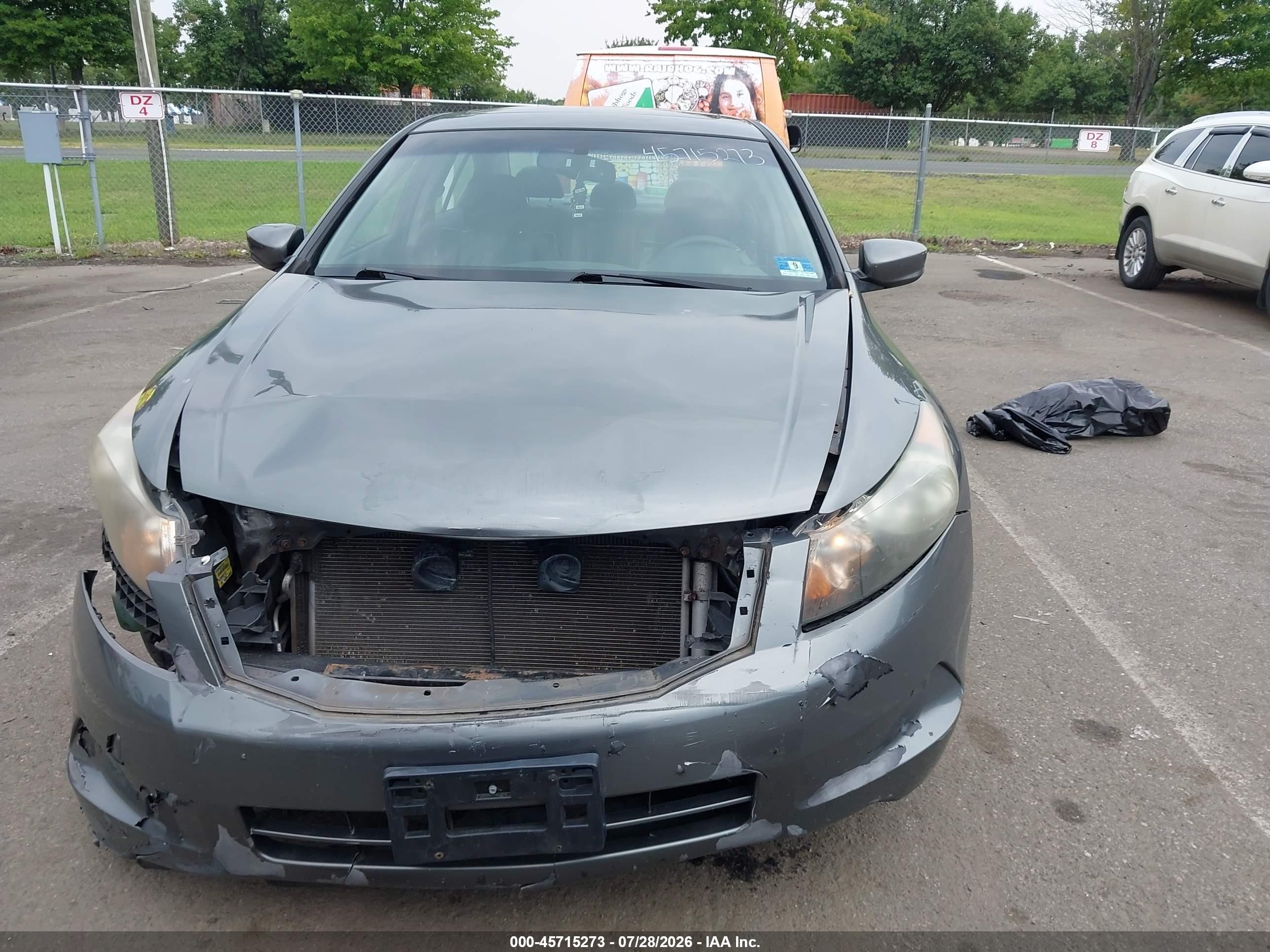 2008 Honda Accord 2.4 Ex-l Gray vin: 1HGCP268X8A018045