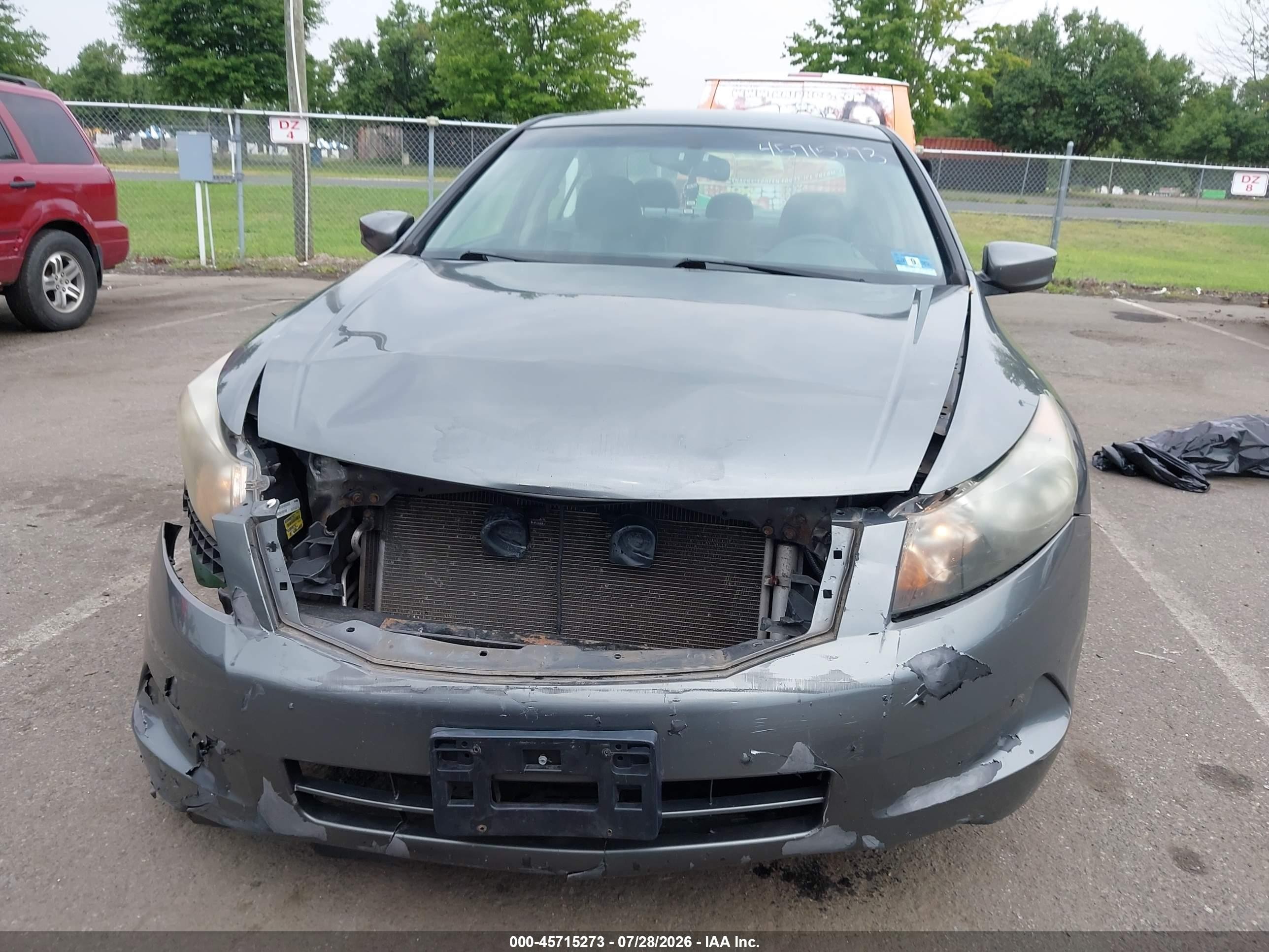 2008 Honda Accord 2.4 Ex-l Gray vin: 1HGCP268X8A018045
