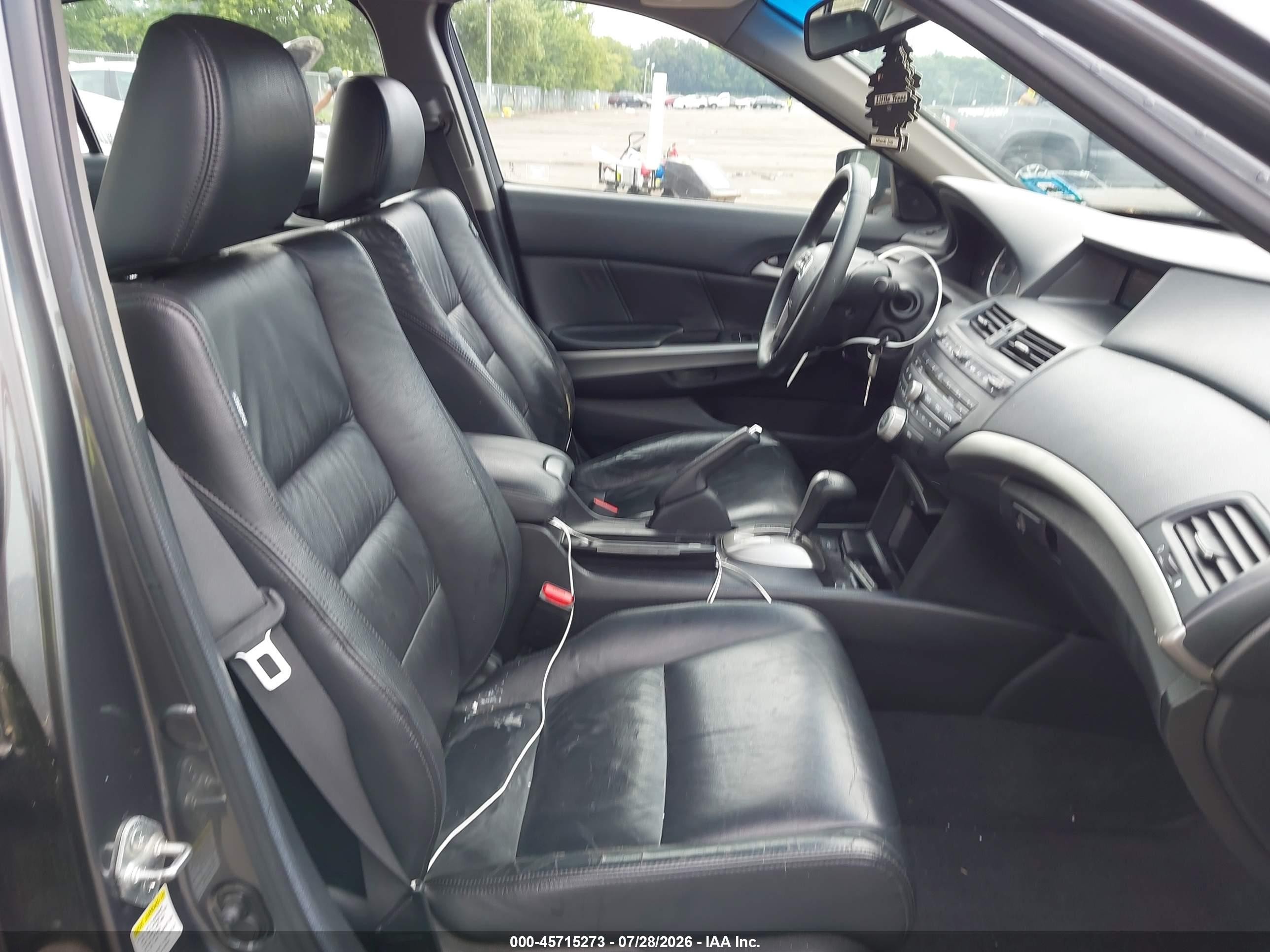 2008 Honda Accord 2.4 Ex-l Gray vin: 1HGCP268X8A018045
