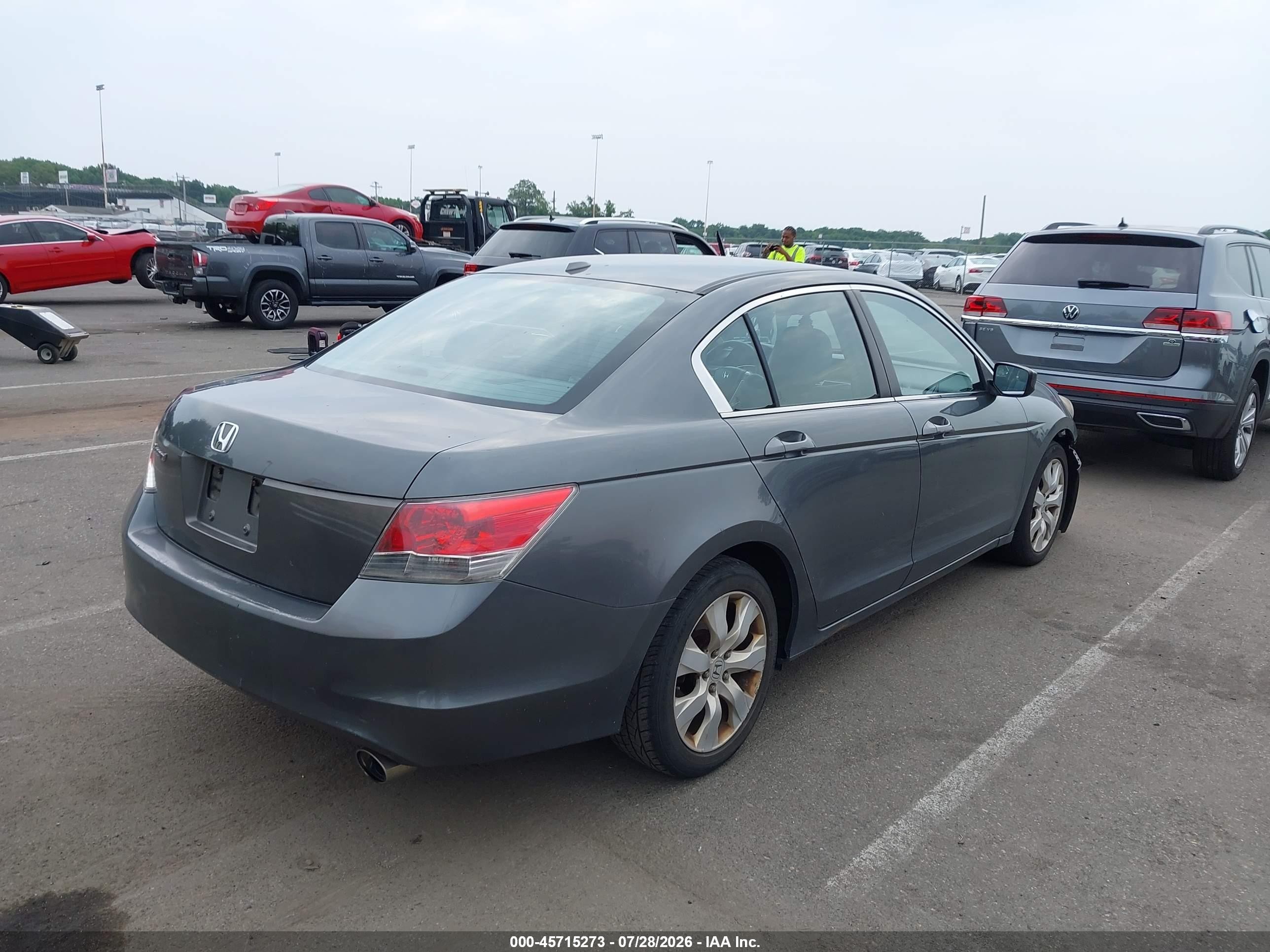 2008 Honda Accord 2.4 Ex-l Gray vin: 1HGCP268X8A018045