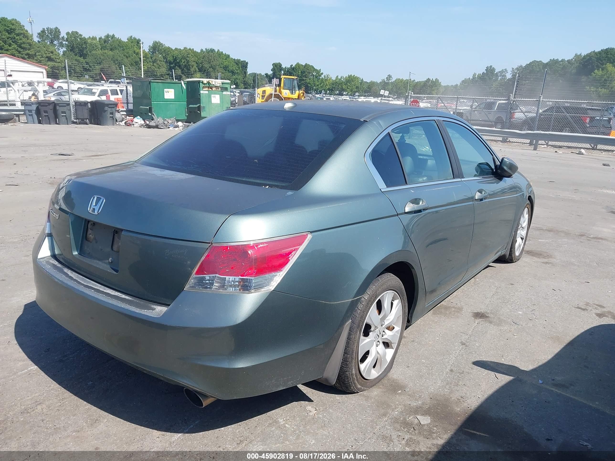 2008 Honda Accord 2.4 Ex-l Pewter vin: 1HGCP268X8A025304