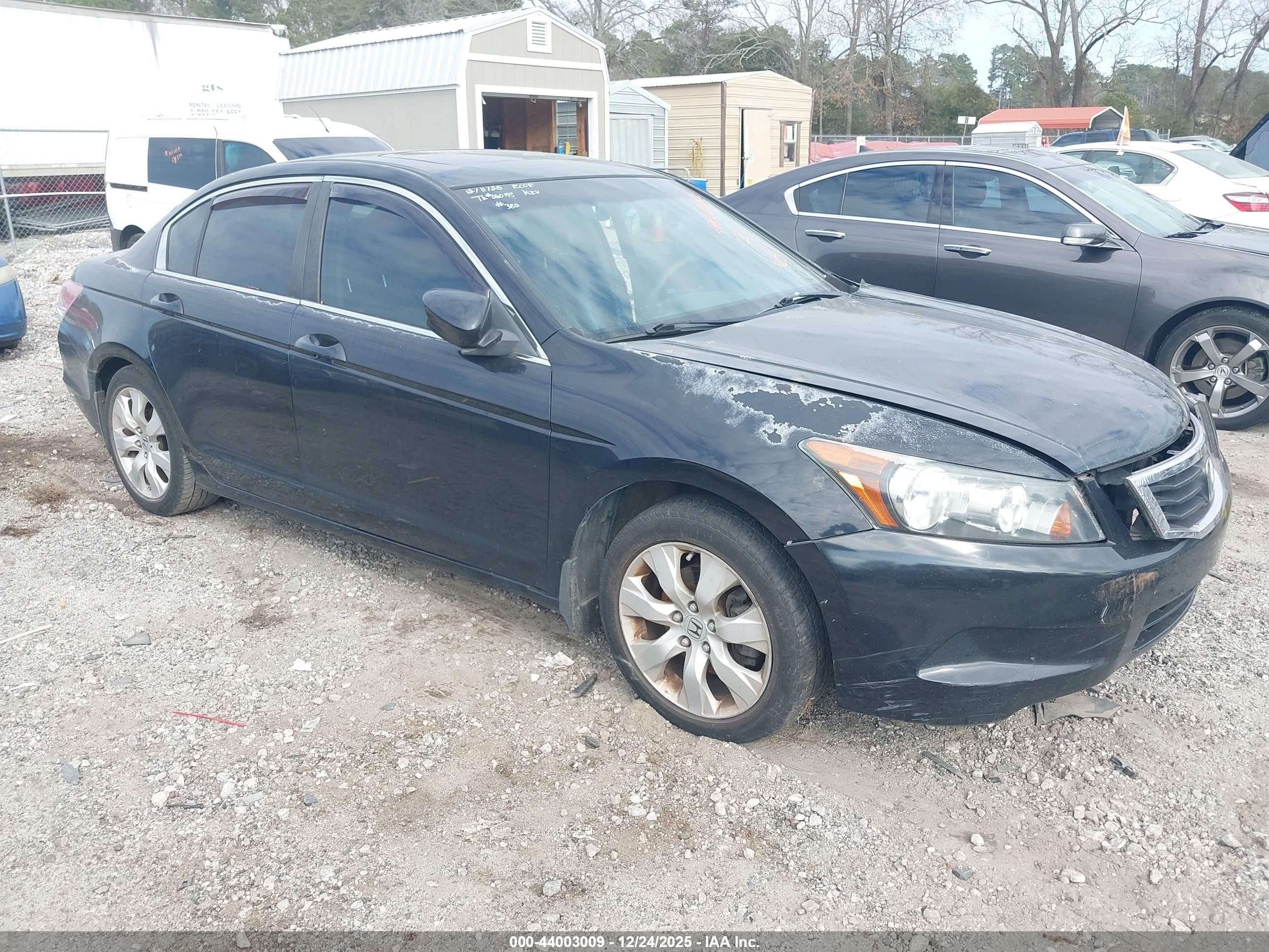 2008 Honda Accord 2.4 Ex-l Black vin: 1HGCP268X8A029577