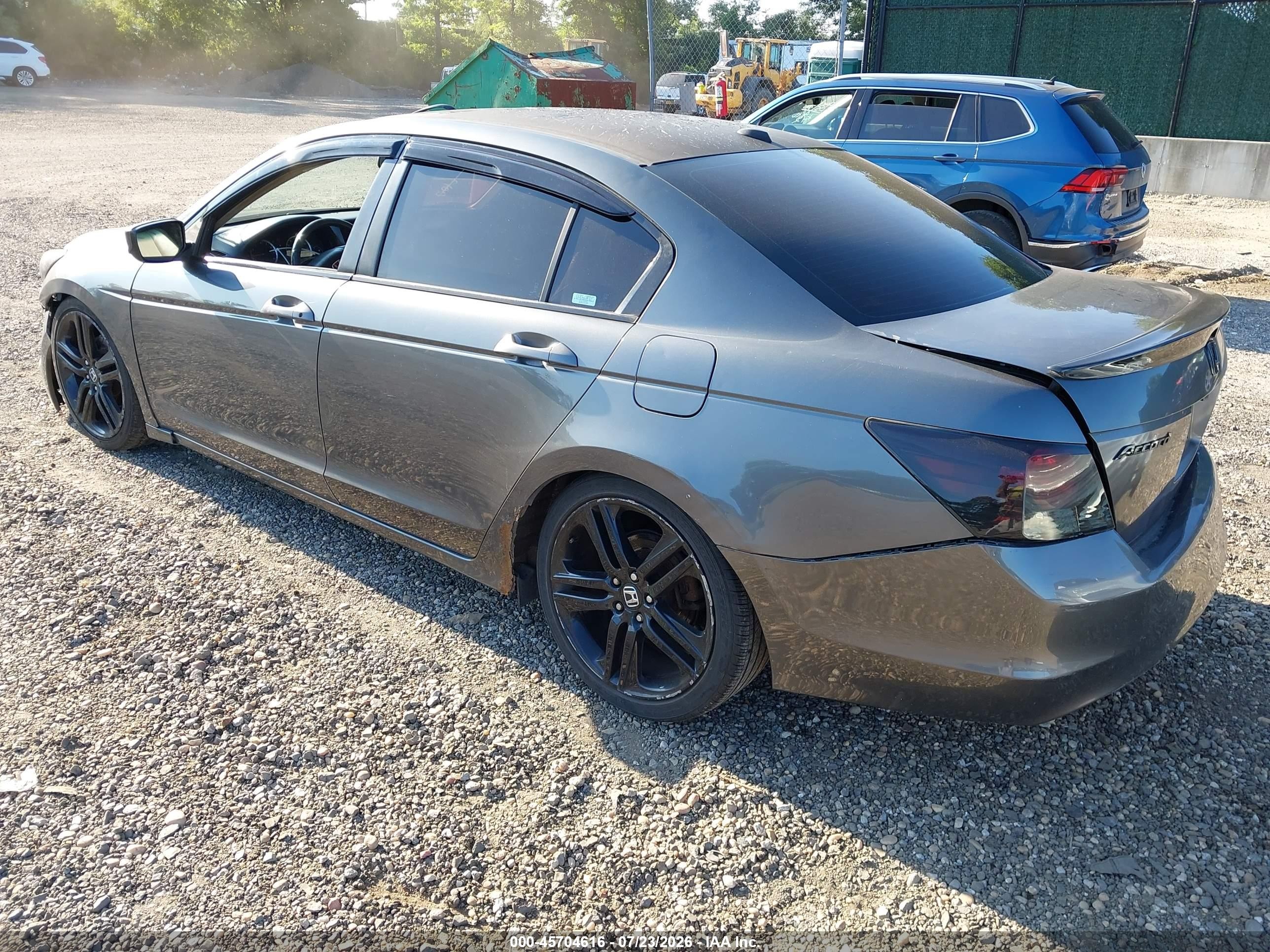 2008 Honda Accord 2.4 Ex-l Gray vin: 1HGCP268X8A029949