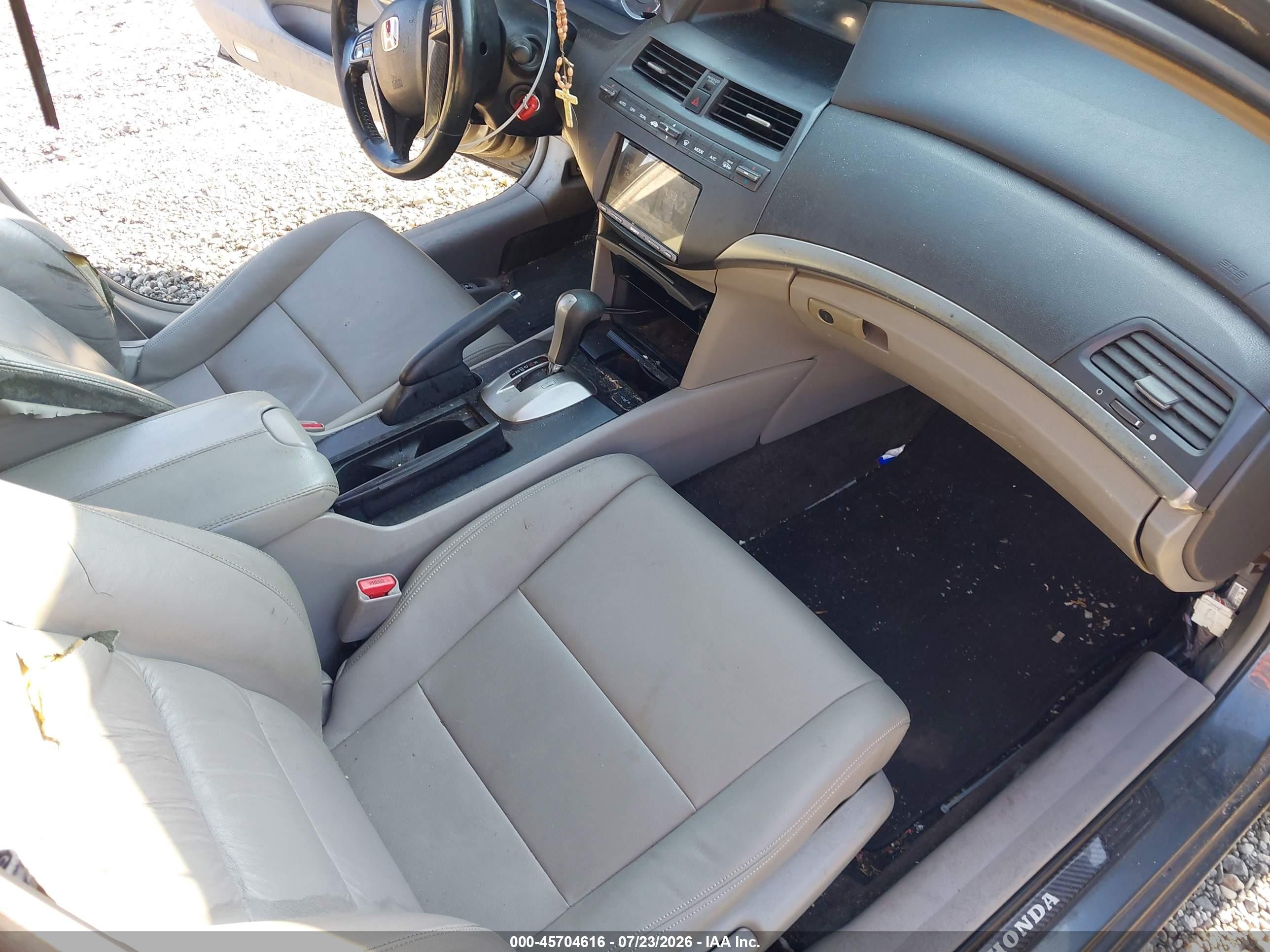 2008 Honda Accord 2.4 Ex-l Gray vin: 1HGCP268X8A029949