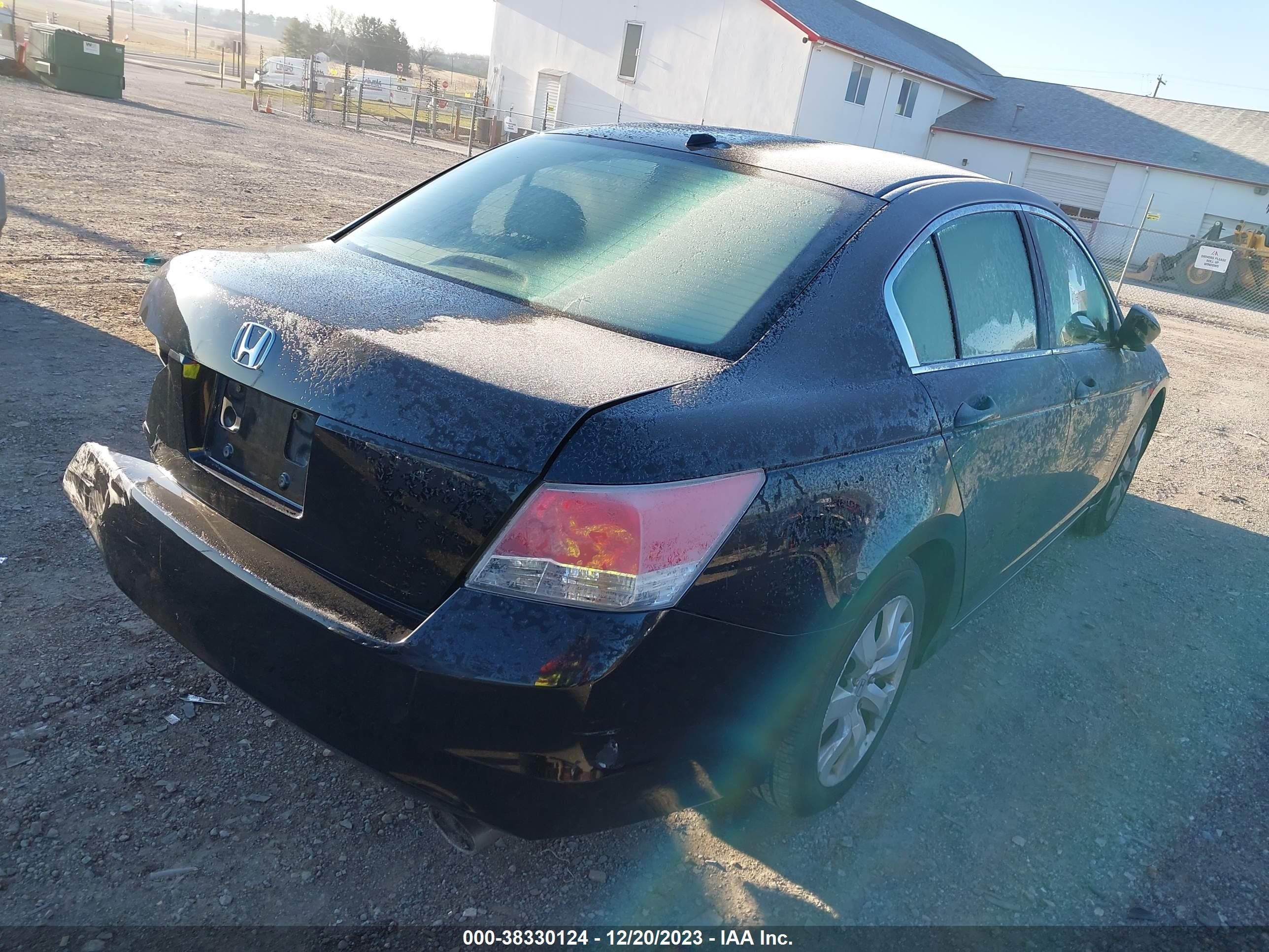 2008 Honda Accord 2.4 Ex-l Black vin: 1HGCP268X8A060554