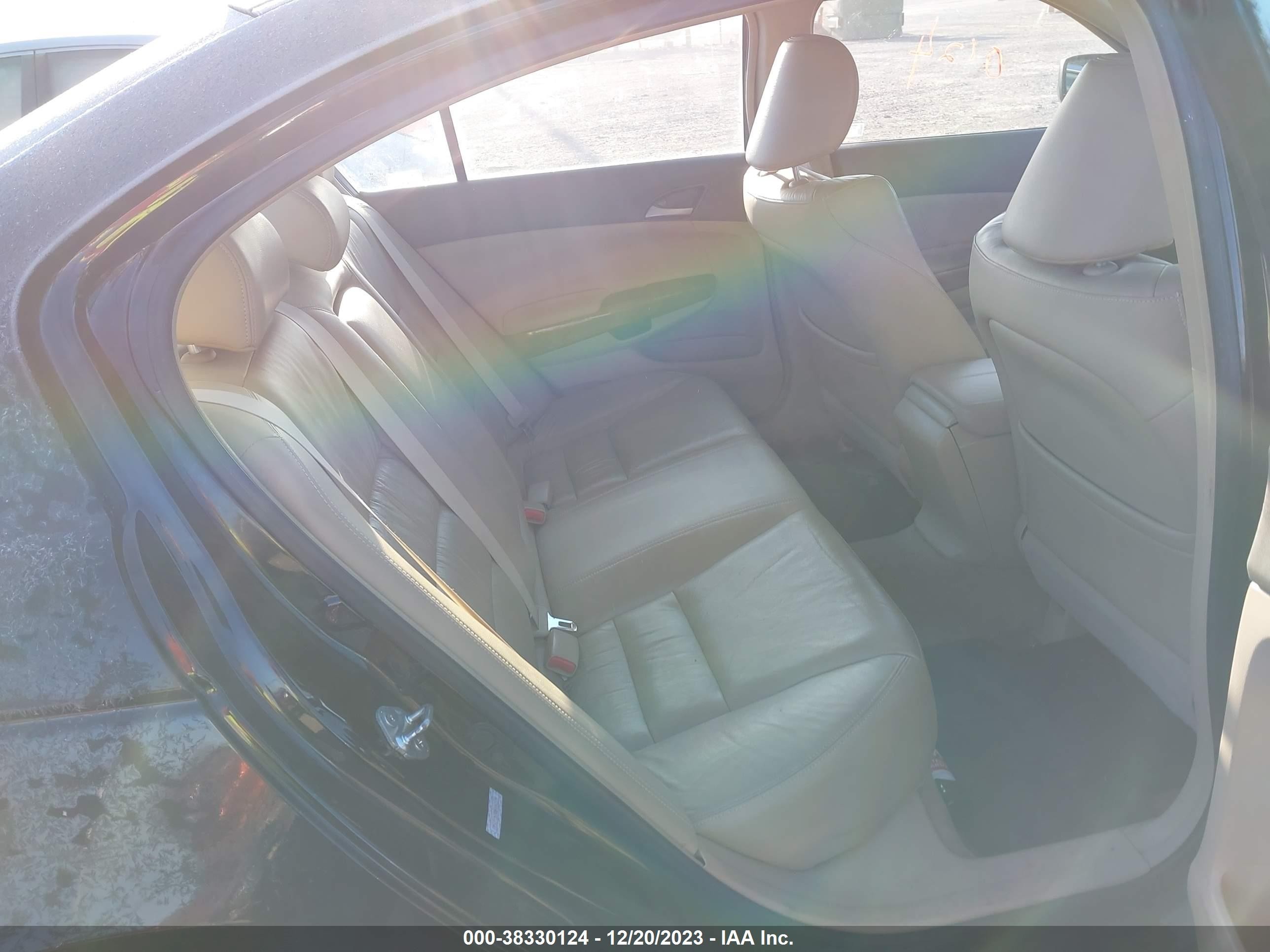 2008 Honda Accord 2.4 Ex-l Black vin: 1HGCP268X8A060554