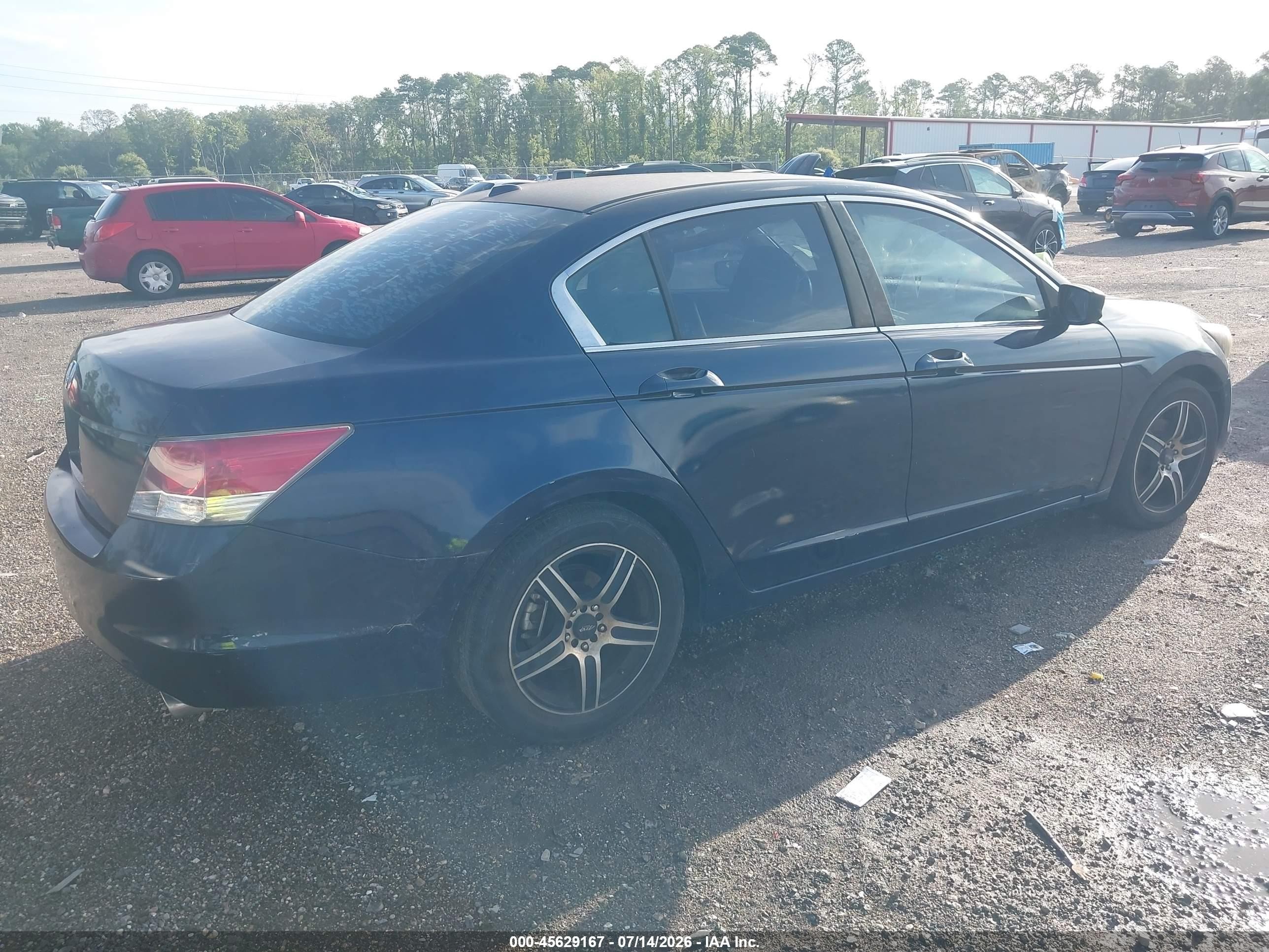 2008 Honda Accord 2.4 Ex-l Blue vin: 1HGCP268X8A075023