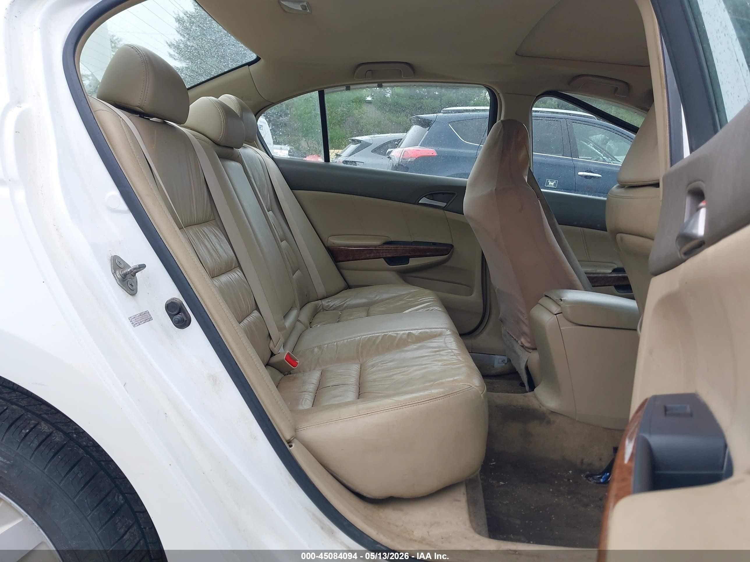 2008 Honda Accord 2.4 Ex-l White vin: 1HGCP268X8A089889