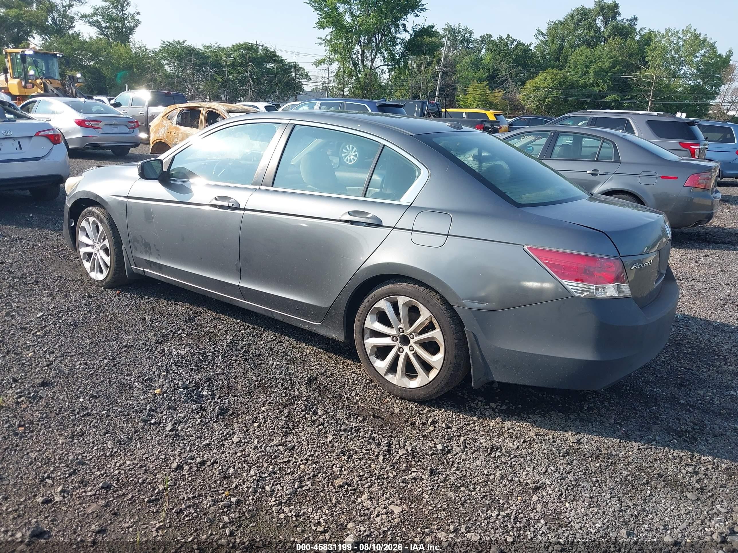 2008 Honda Accord 2.4 Ex-l Gray vin: 1HGCP268X8A096647