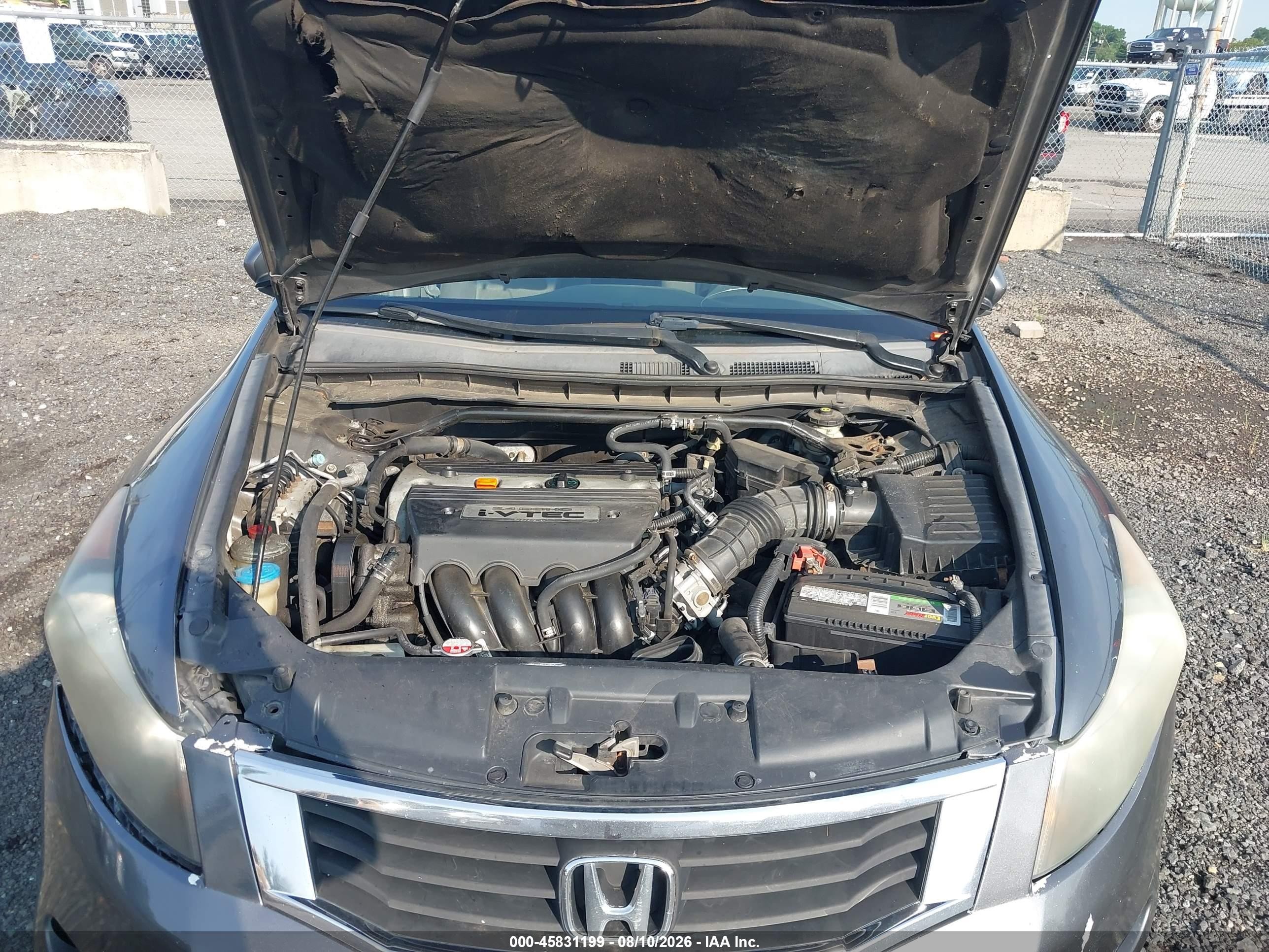 2008 Honda Accord 2.4 Ex-l Gray vin: 1HGCP268X8A096647