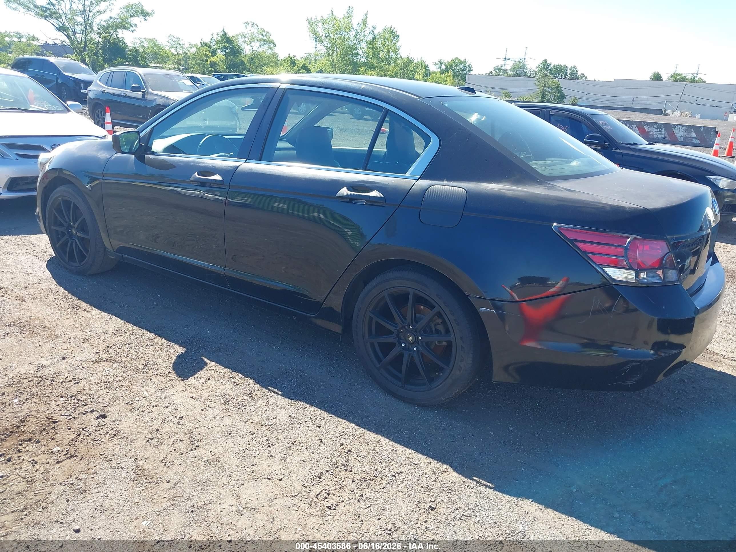 2008 Honda Accord 2.4 Ex-l Черный vin: 1HGCP268X8A111275