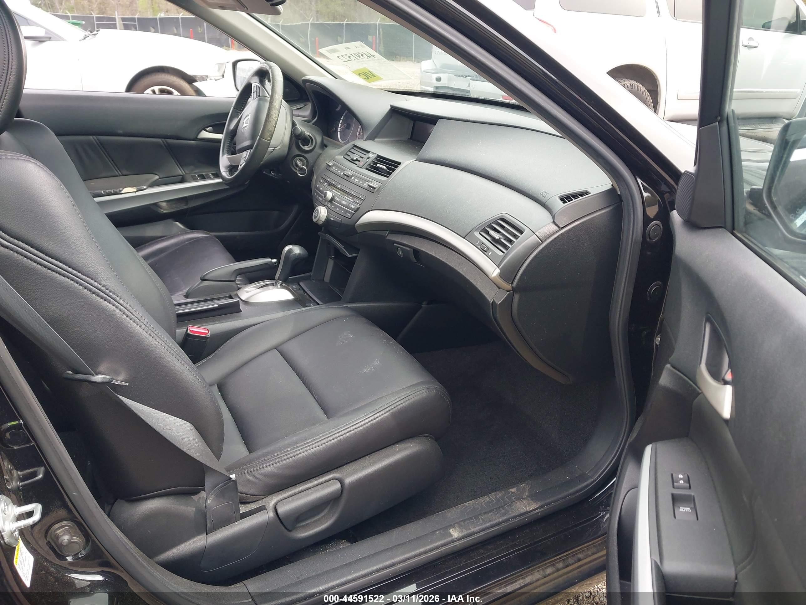 2008 Honda Accord 2.4 Ex-l Black vin: 1HGCP268X8A126598