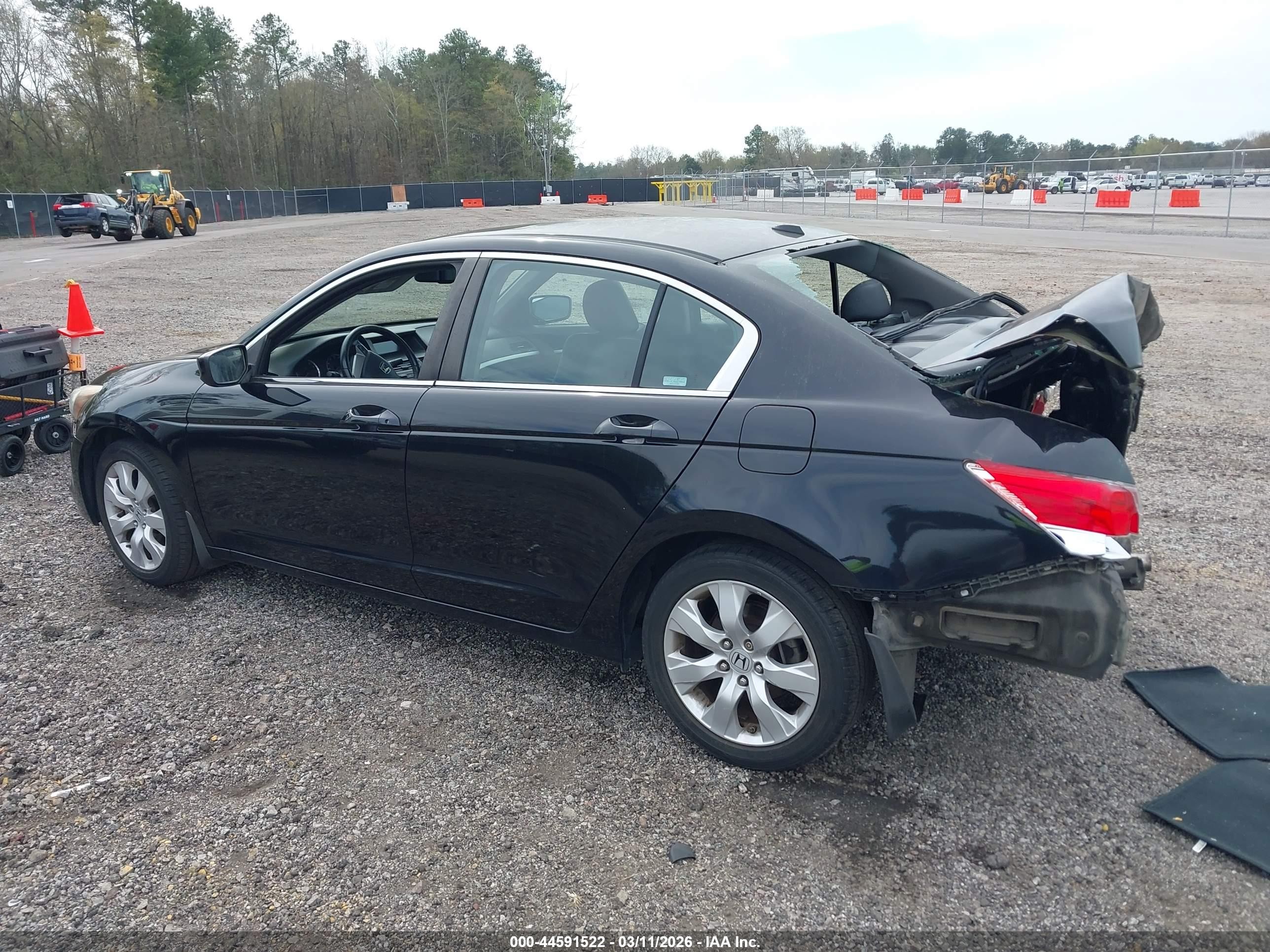 2008 Honda Accord 2.4 Ex-l Black vin: 1HGCP268X8A126598