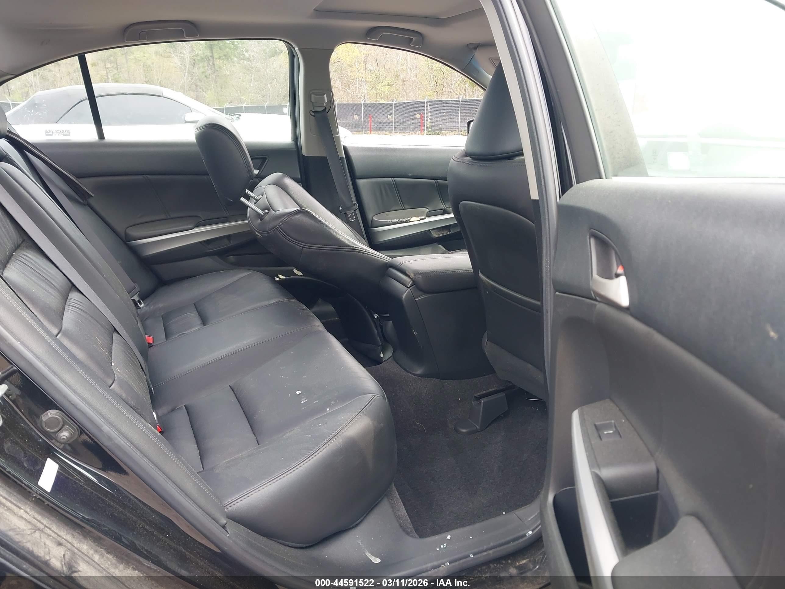 2008 Honda Accord 2.4 Ex-l Black vin: 1HGCP268X8A126598