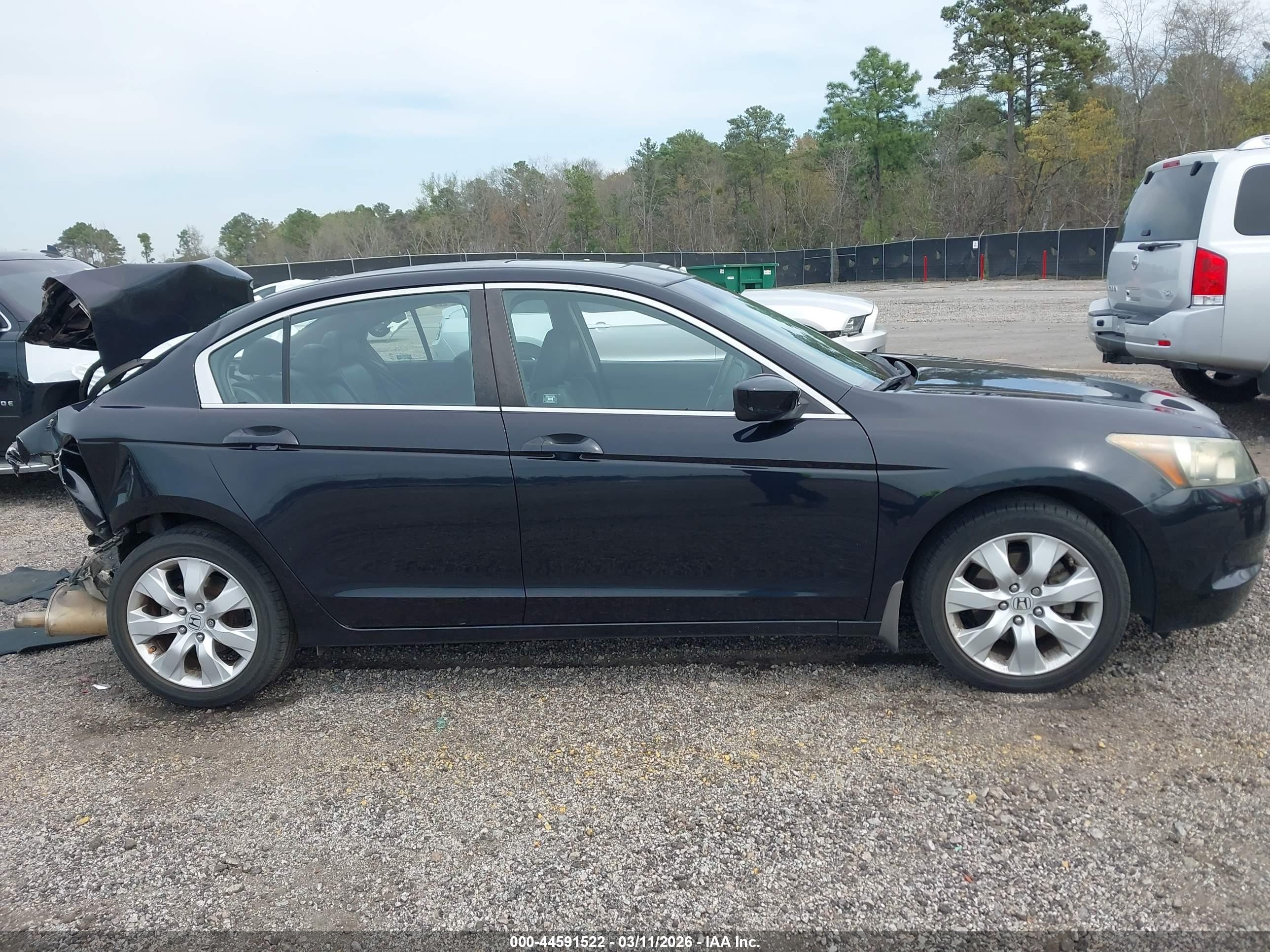 2008 Honda Accord 2.4 Ex-l Black vin: 1HGCP268X8A126598
