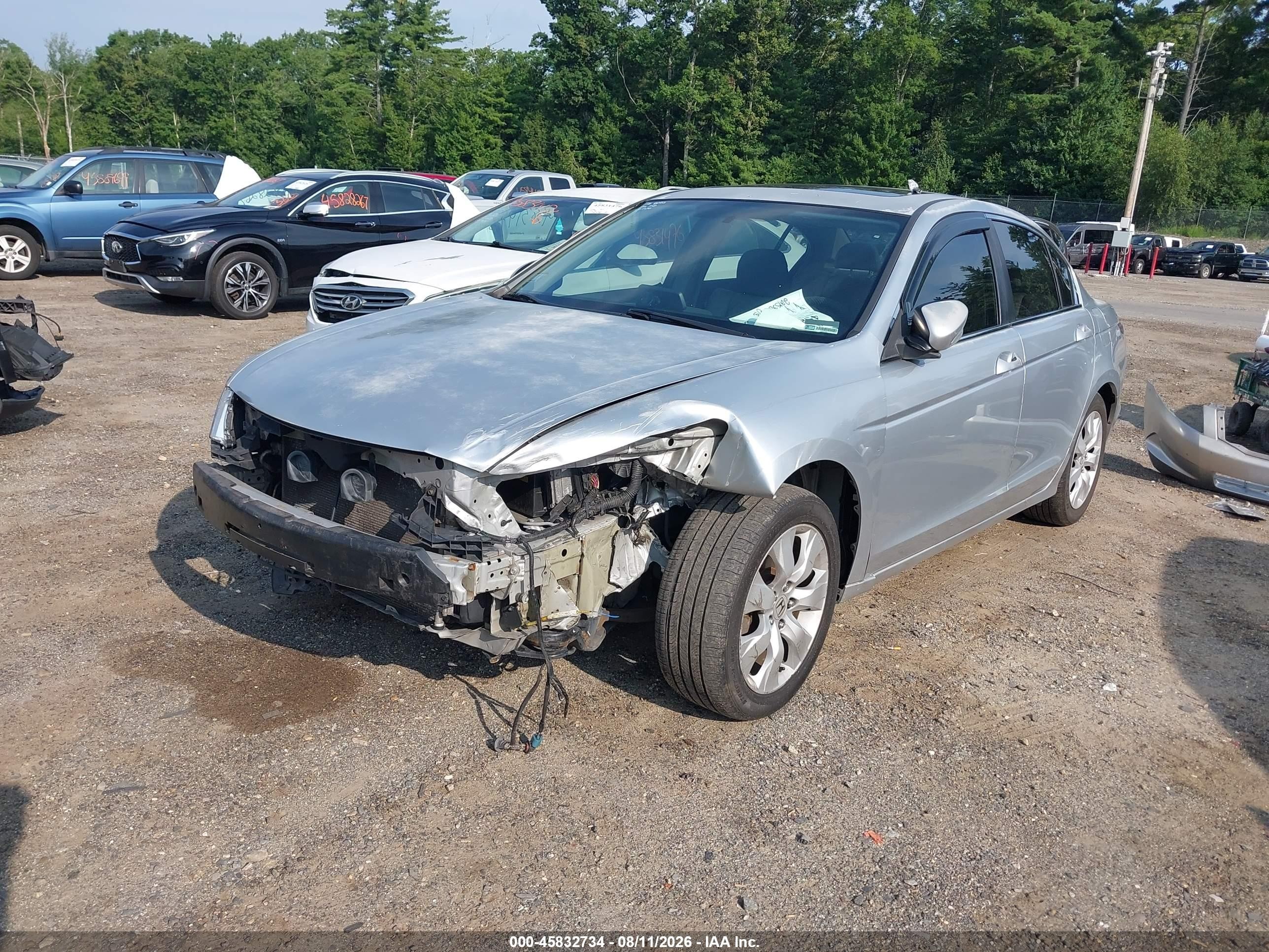 2009 Honda Accord 2.4 Ex-l Silver vin: 1HGCP268X9A010531
