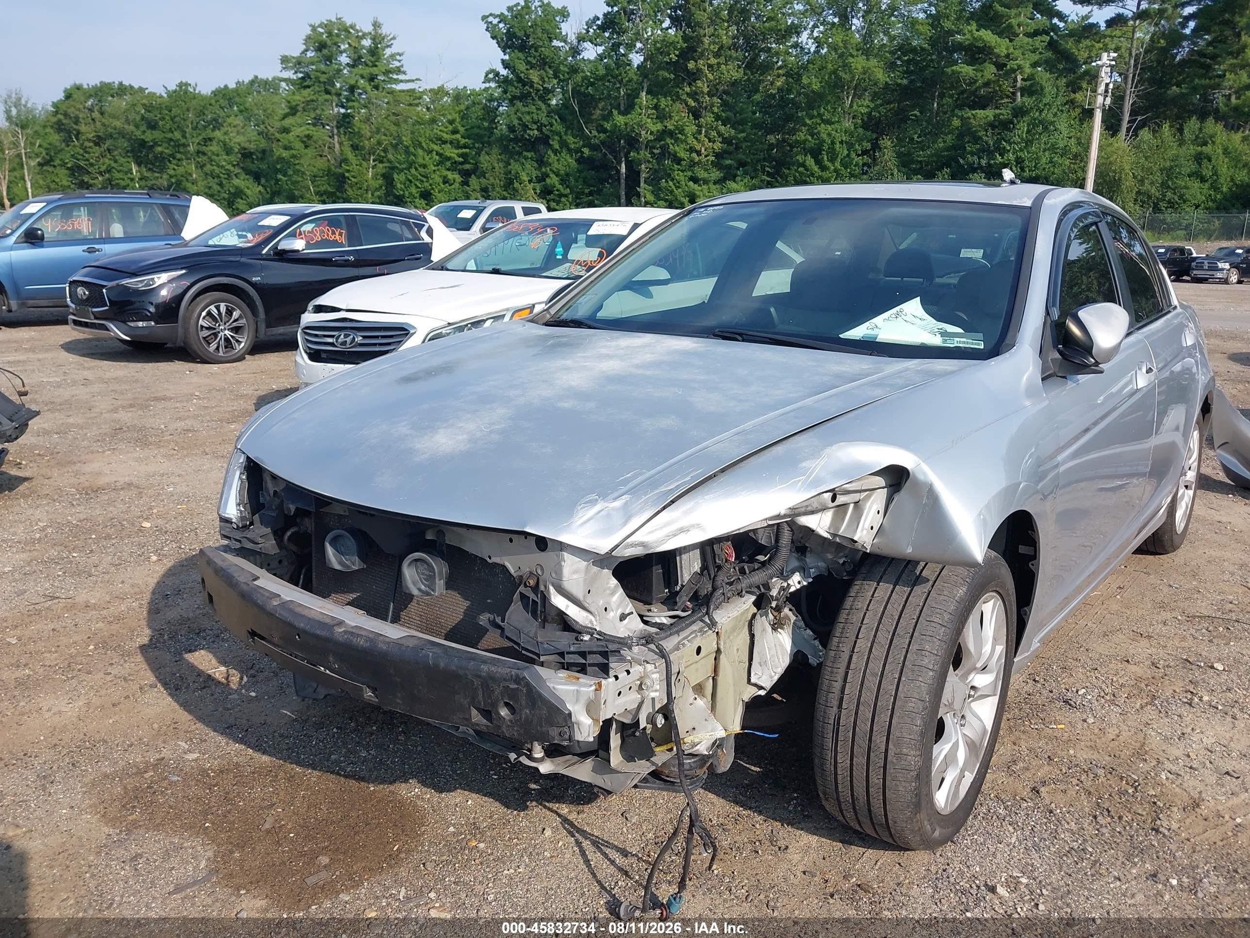 2009 Honda Accord 2.4 Ex-l Silver vin: 1HGCP268X9A010531