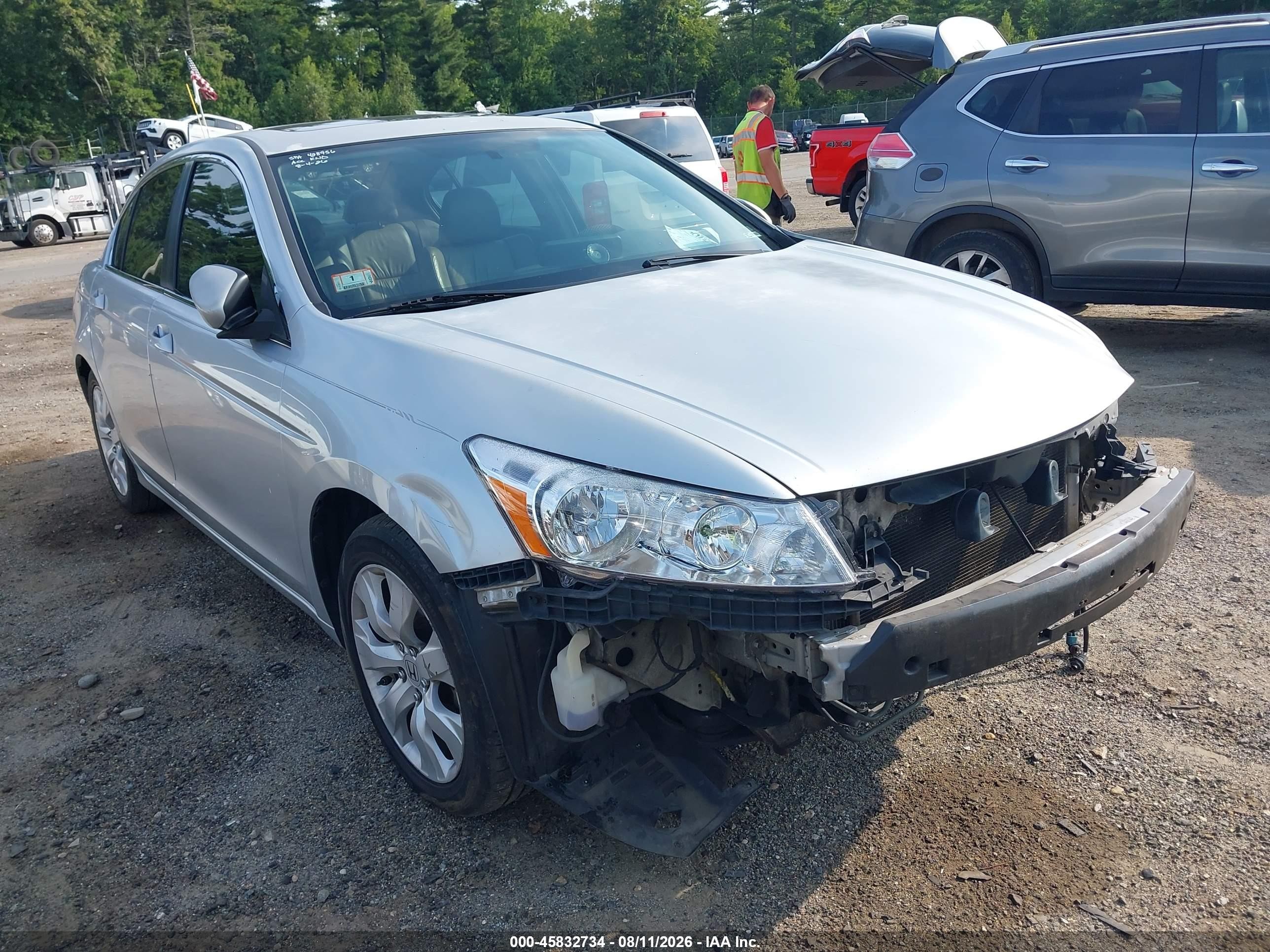 2009 Honda Accord 2.4 Ex-l Silver vin: 1HGCP268X9A010531