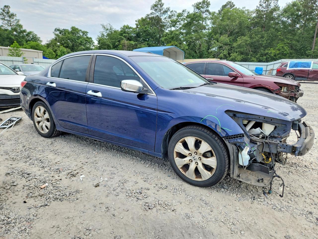 2009 Honda Accord Exl Blue vin: 1HGCP268X9A022792
