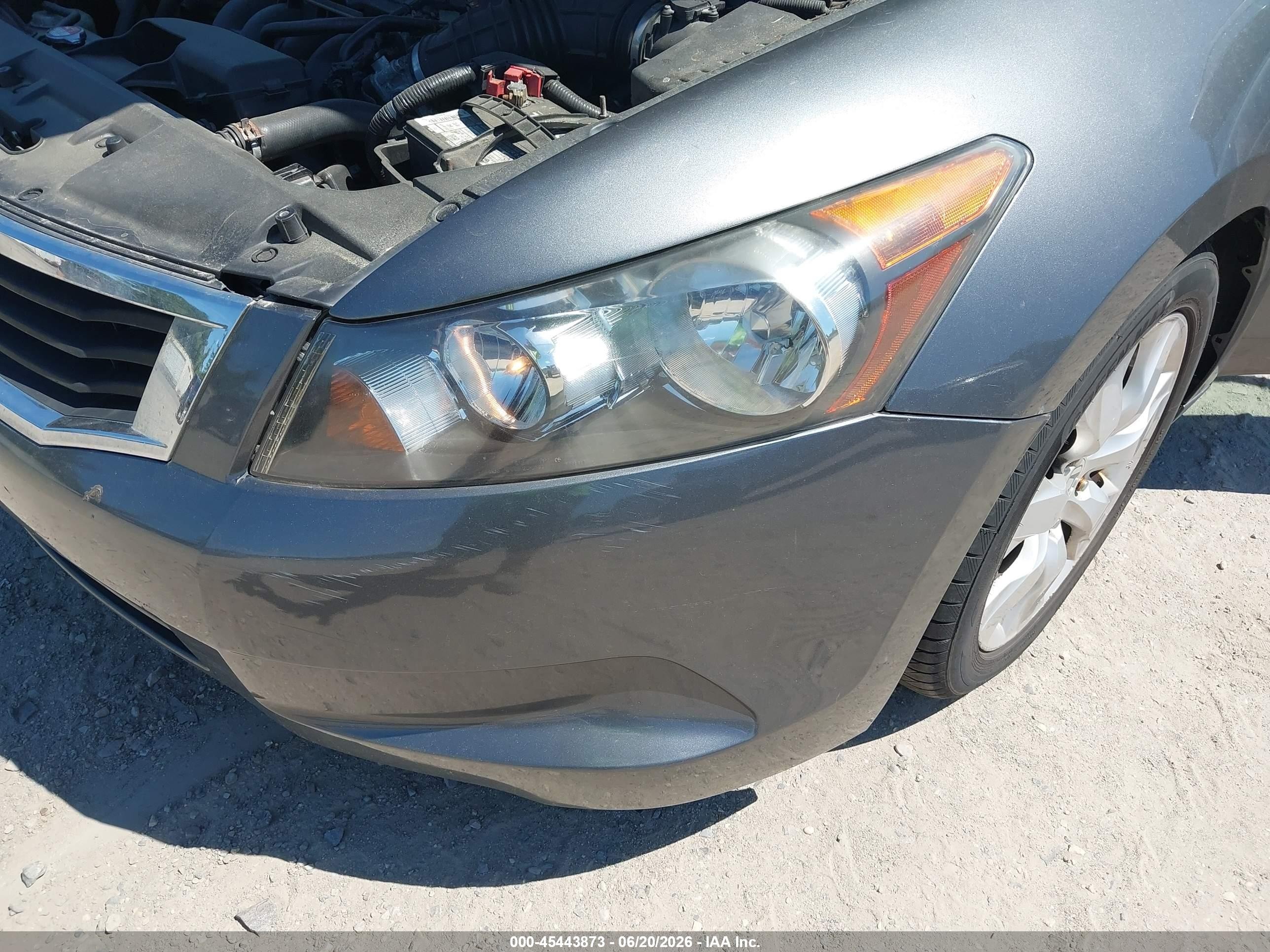 2009 Honda Accord 2.4 Ex-l Серый vin: 1HGCP268X9A031850