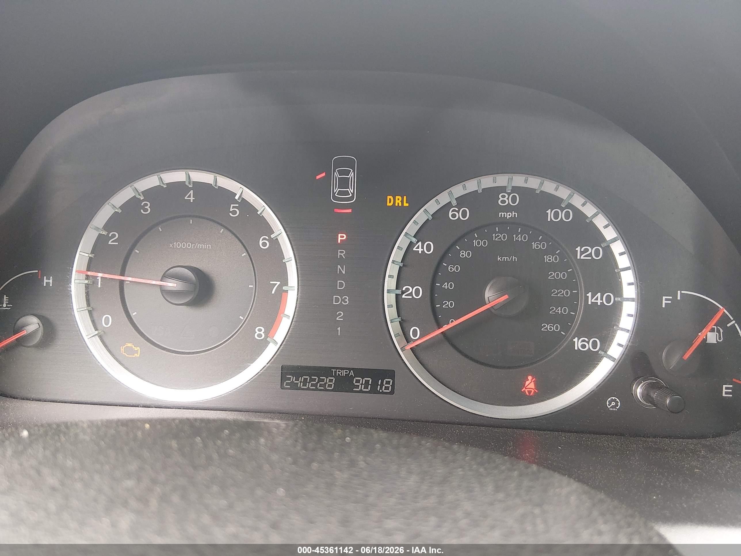 2009 Honda Accord 2.4 Ex-l Gray vin: 1HGCP268X9A040838