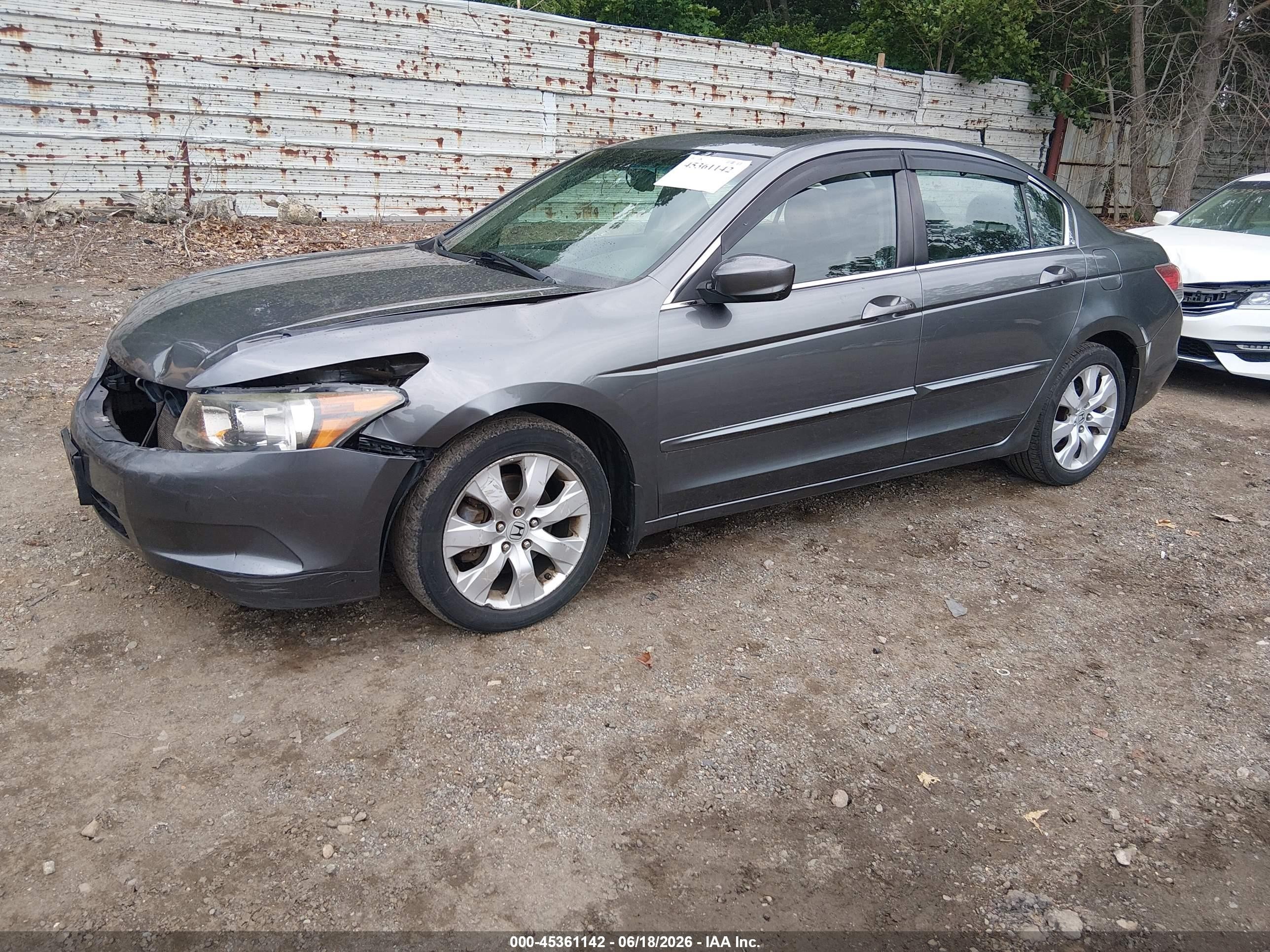 2009 Honda Accord 2.4 Ex-l Gray vin: 1HGCP268X9A040838