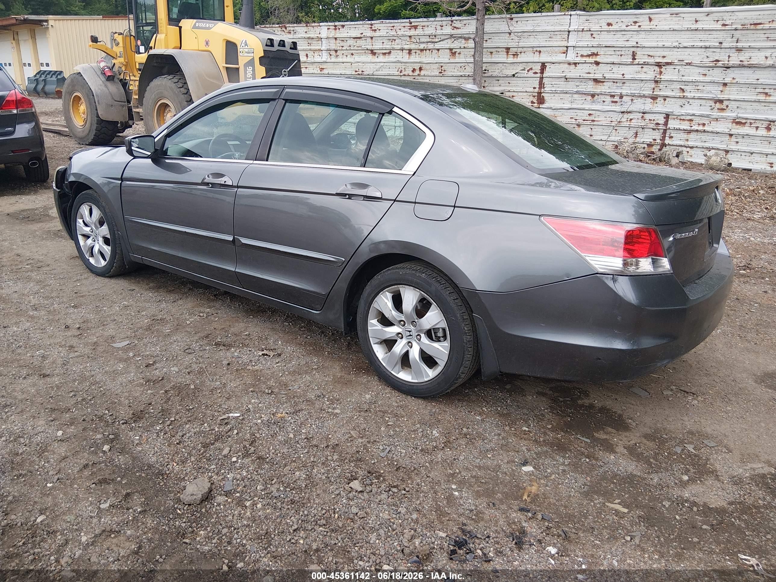 2009 Honda Accord 2.4 Ex-l Gray vin: 1HGCP268X9A040838