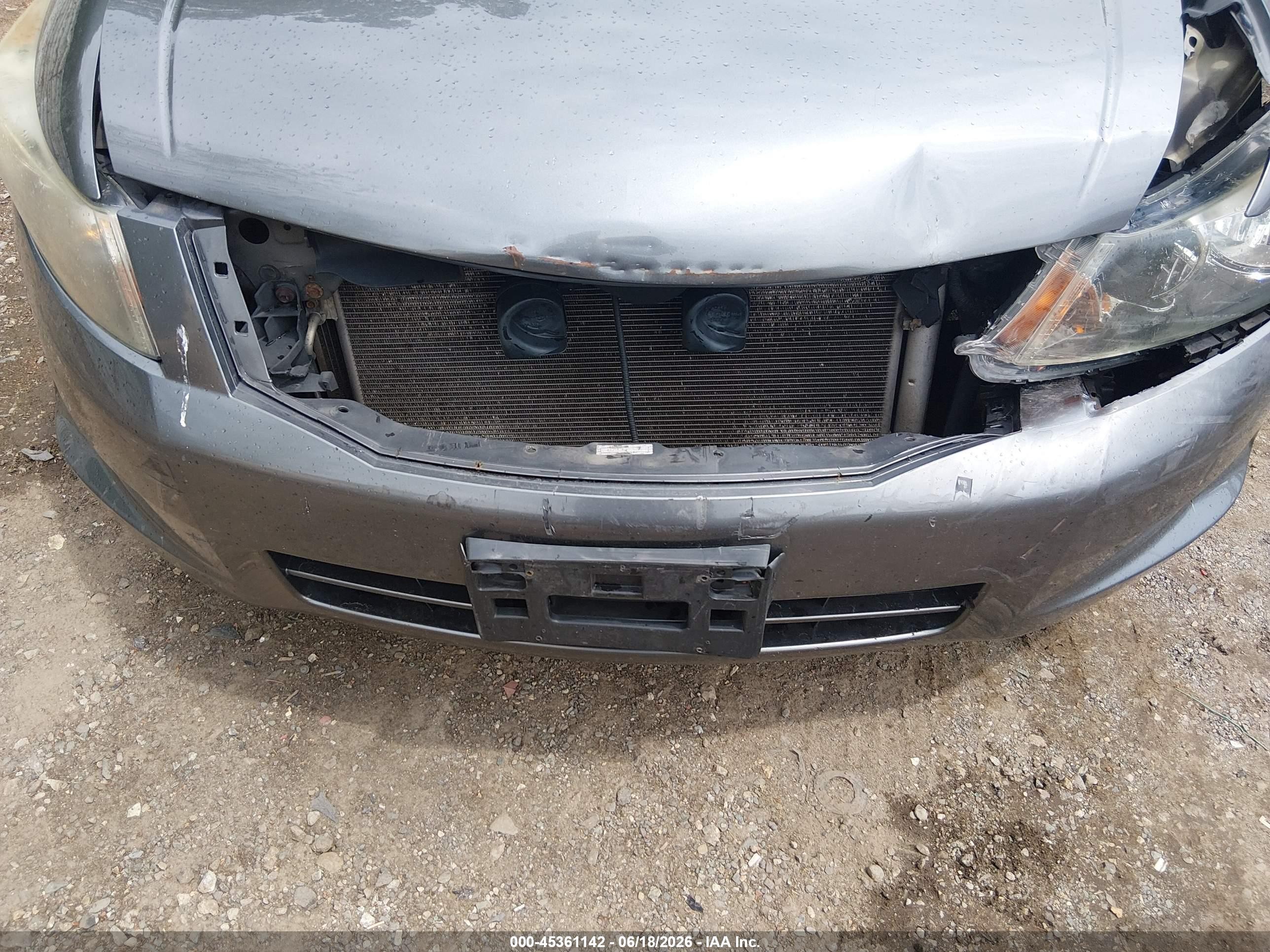 2009 Honda Accord 2.4 Ex-l Gray vin: 1HGCP268X9A040838