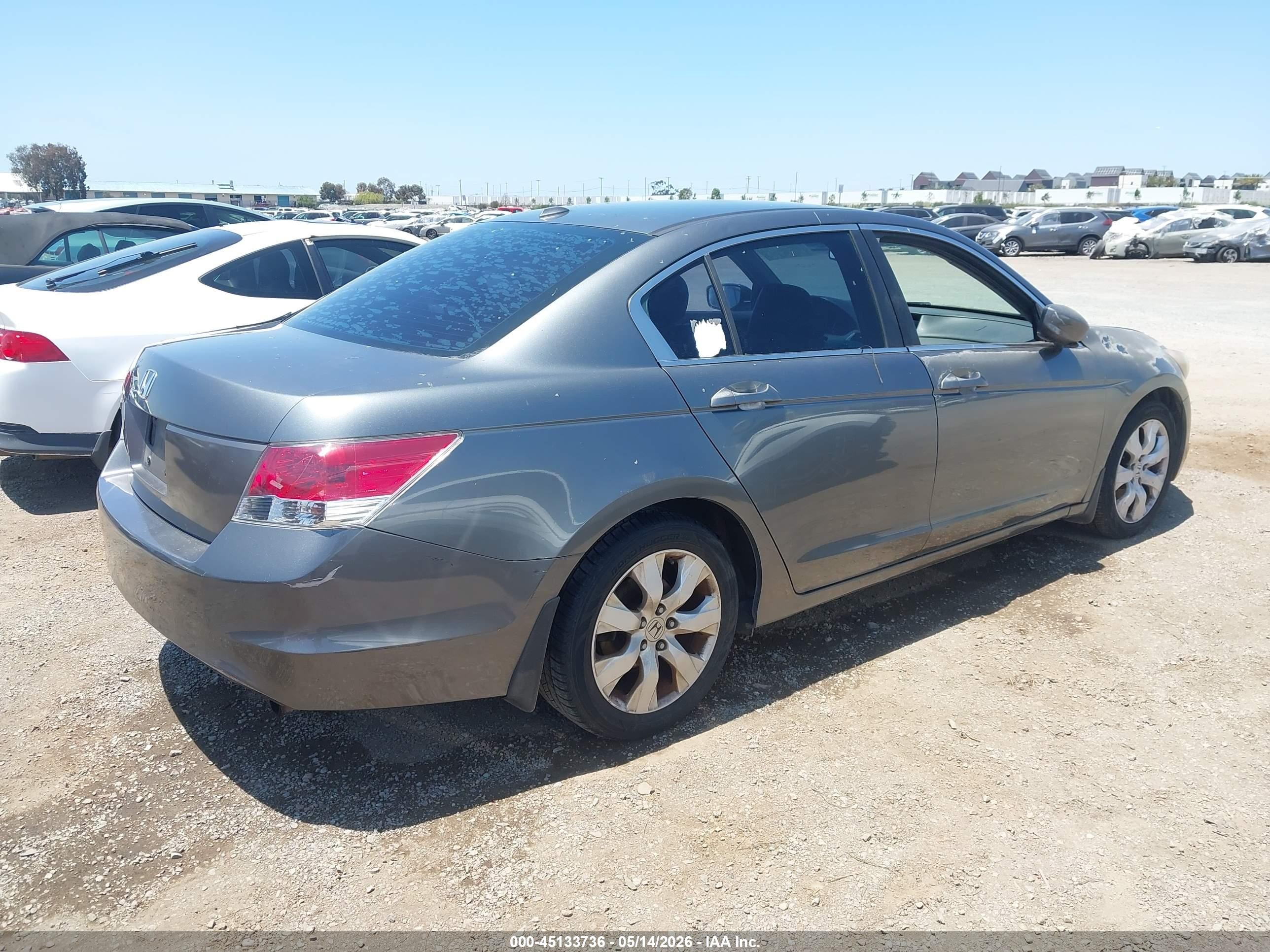 2009 Honda Accord 2.4 Ex-l Gray vin: 1HGCP268X9A072415