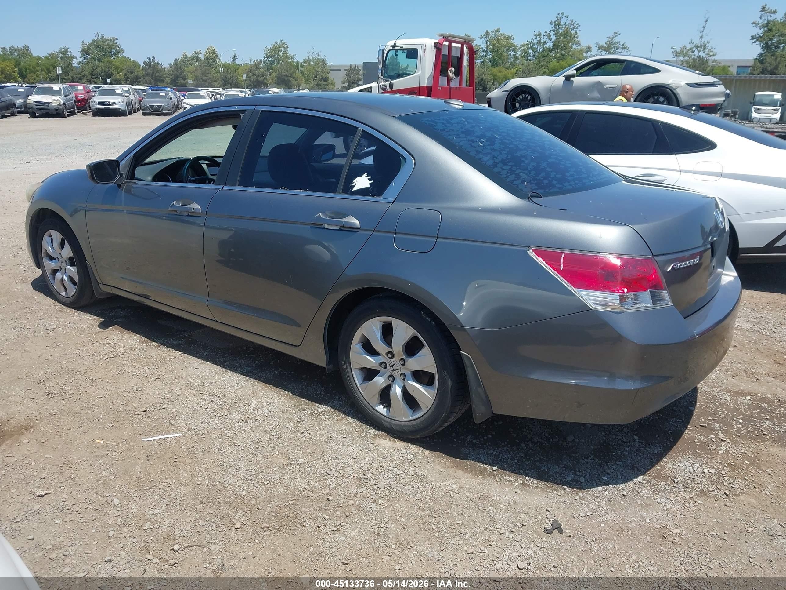 2009 Honda Accord 2.4 Ex-l Gray vin: 1HGCP268X9A072415