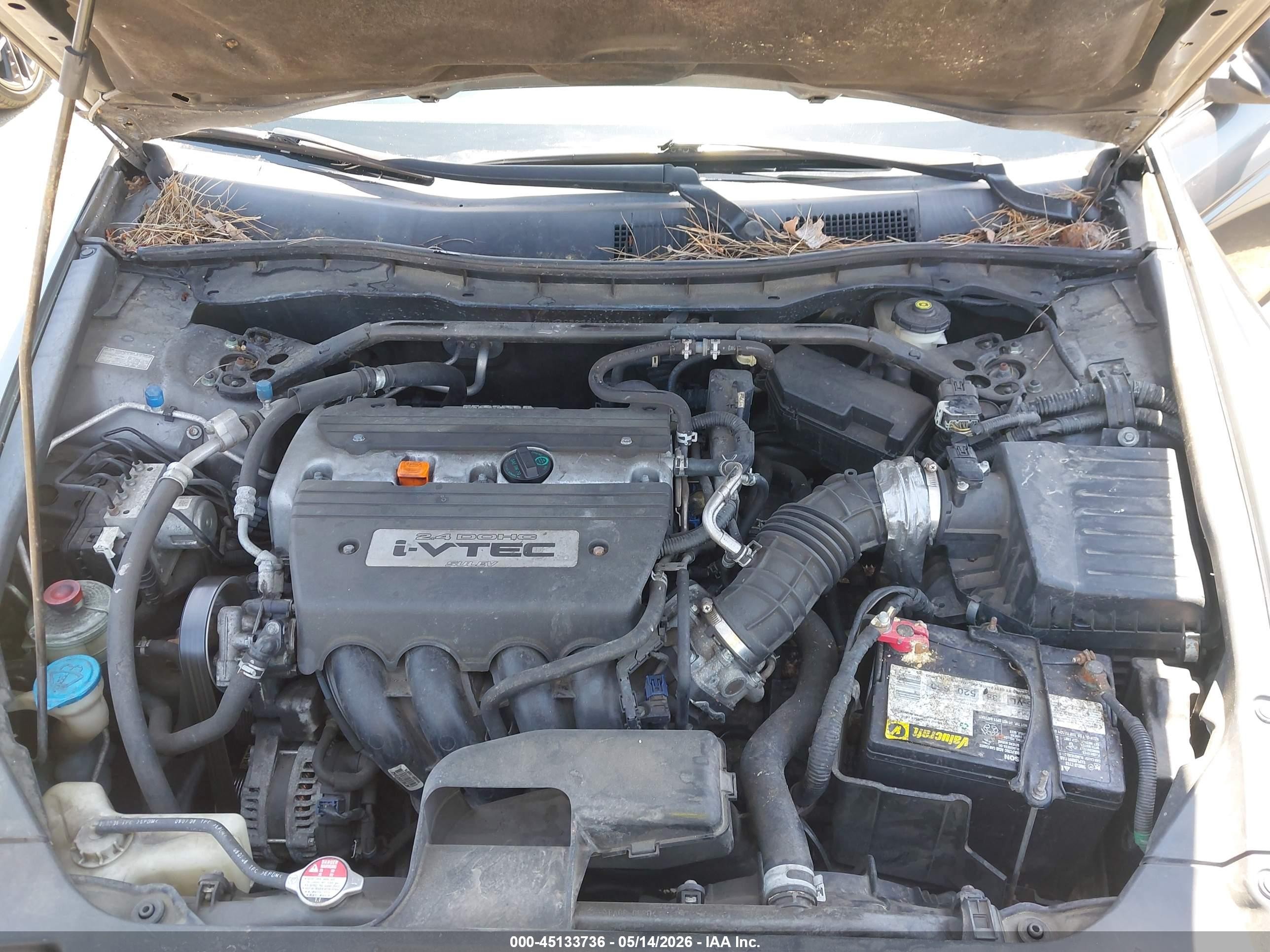 2009 Honda Accord 2.4 Ex-l Gray vin: 1HGCP268X9A072415