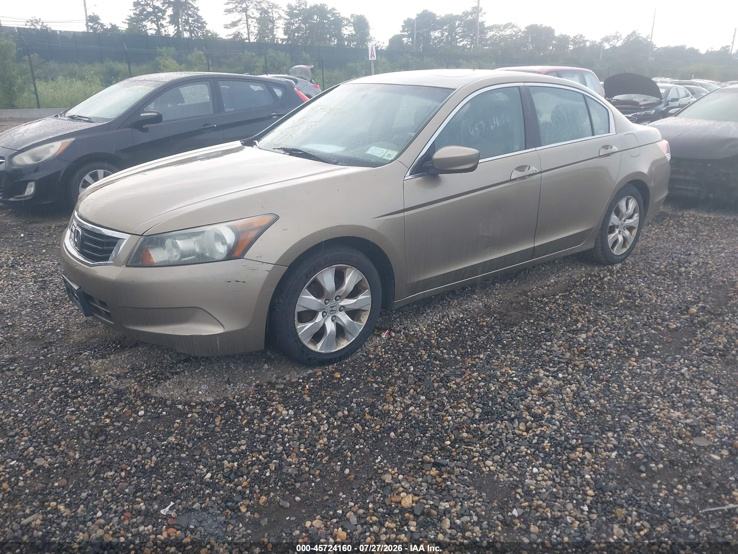 2009 Honda Accord 2.4 Ex-l Beige vin: 1HGCP268X9A121483
